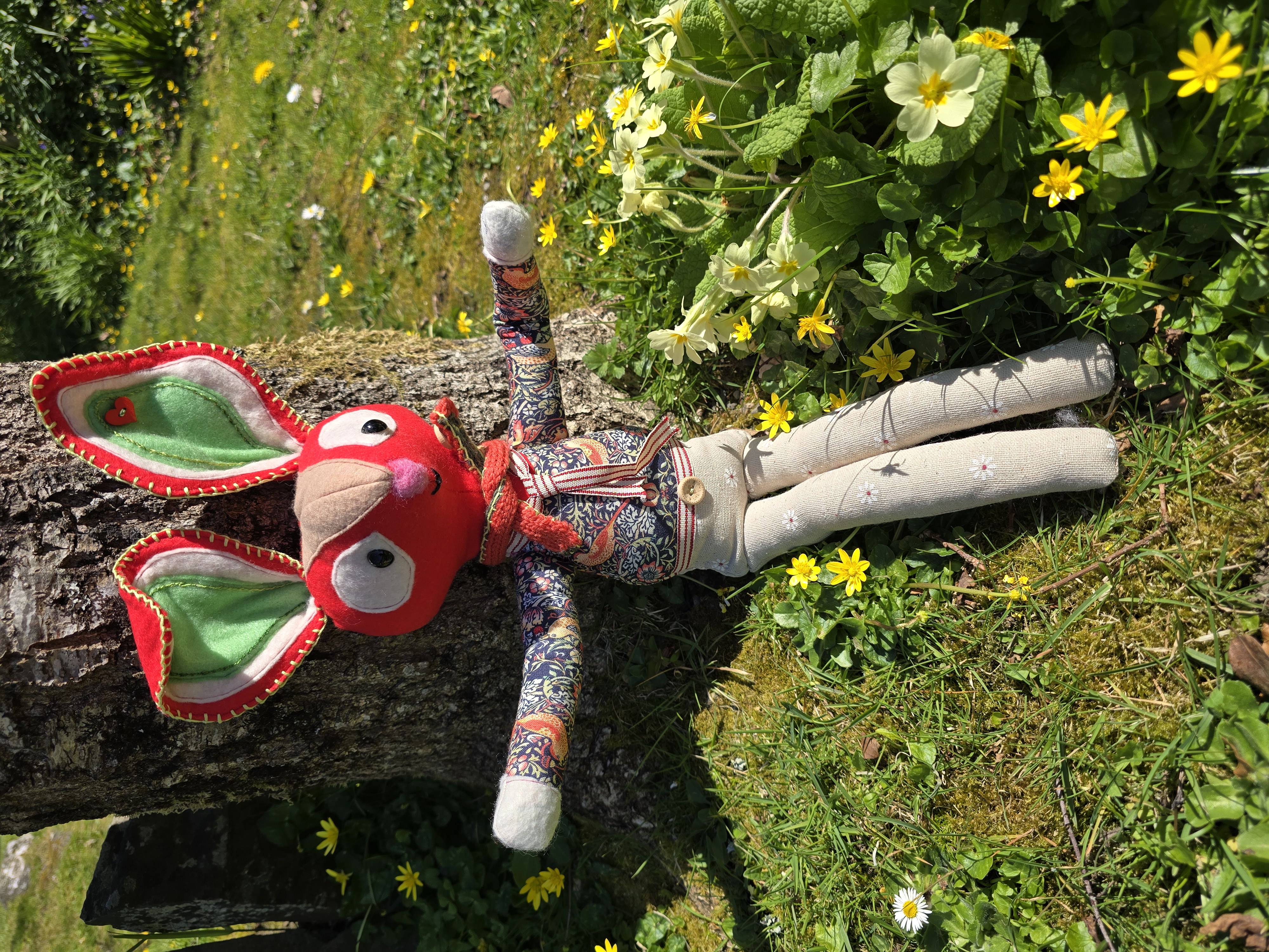 Pippin Hare in a Willam Morris shirt