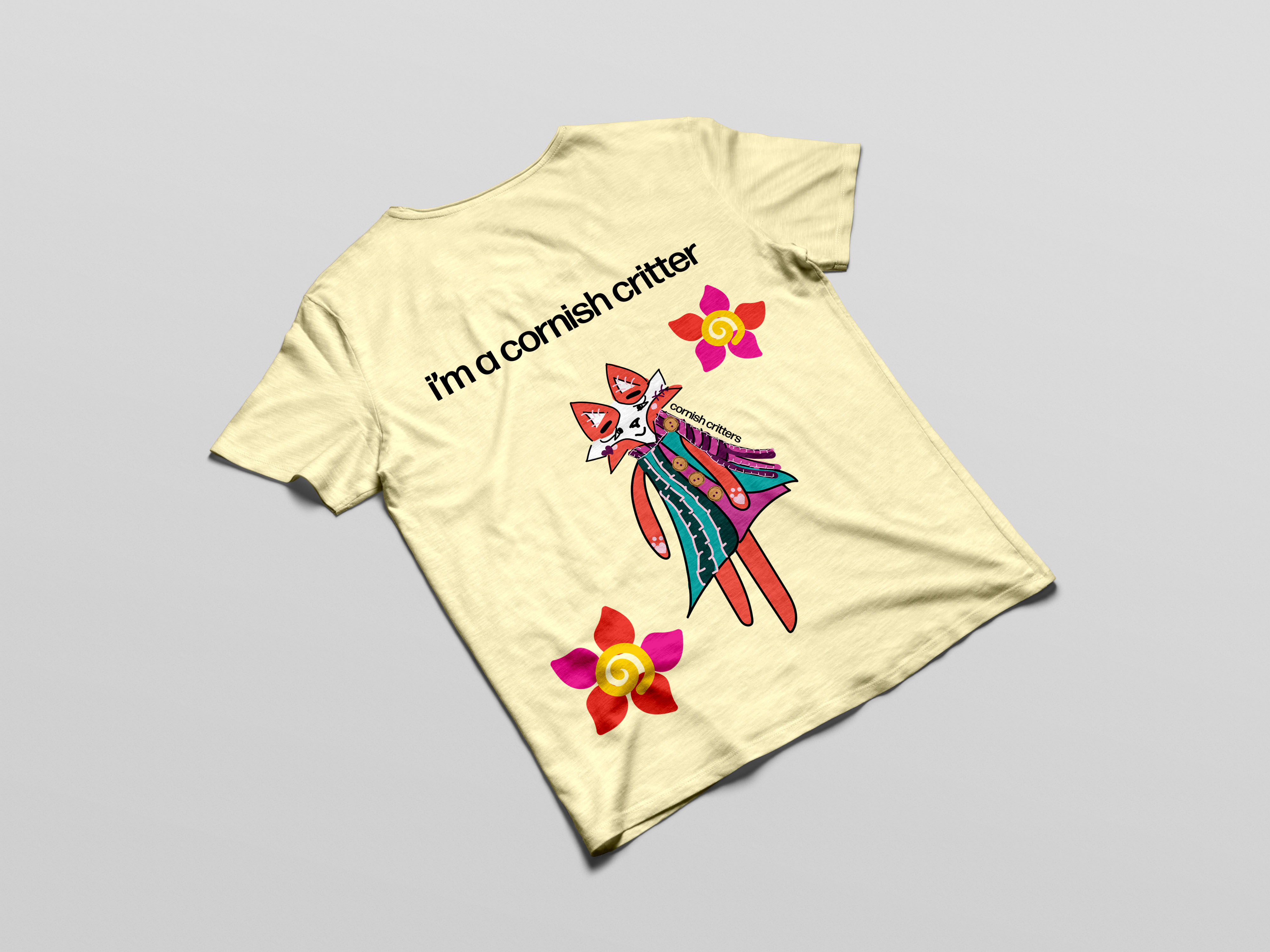 Fox T Shirt in Butter Yellow