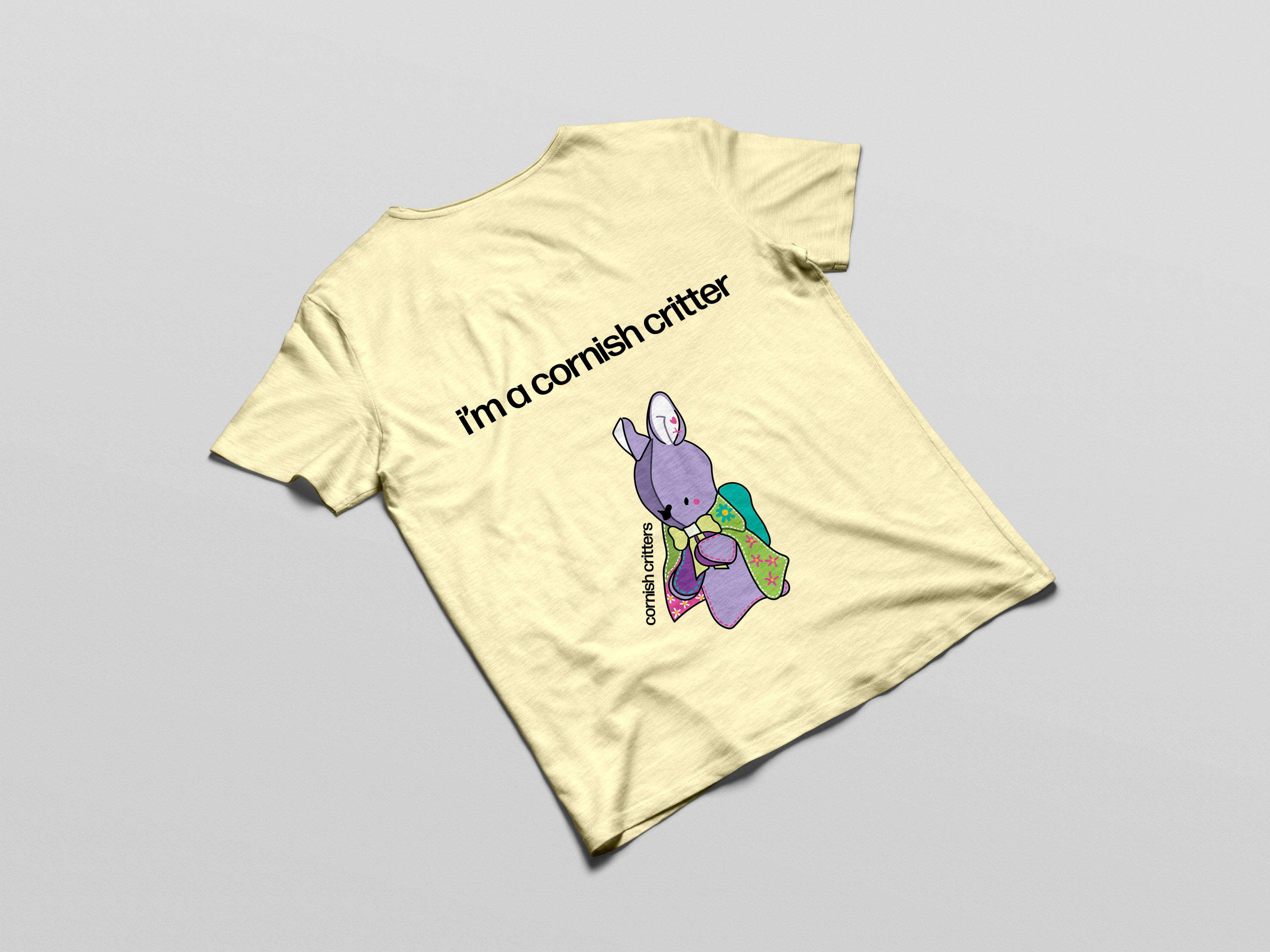 Squirrel T Shirt in Butter Yellow