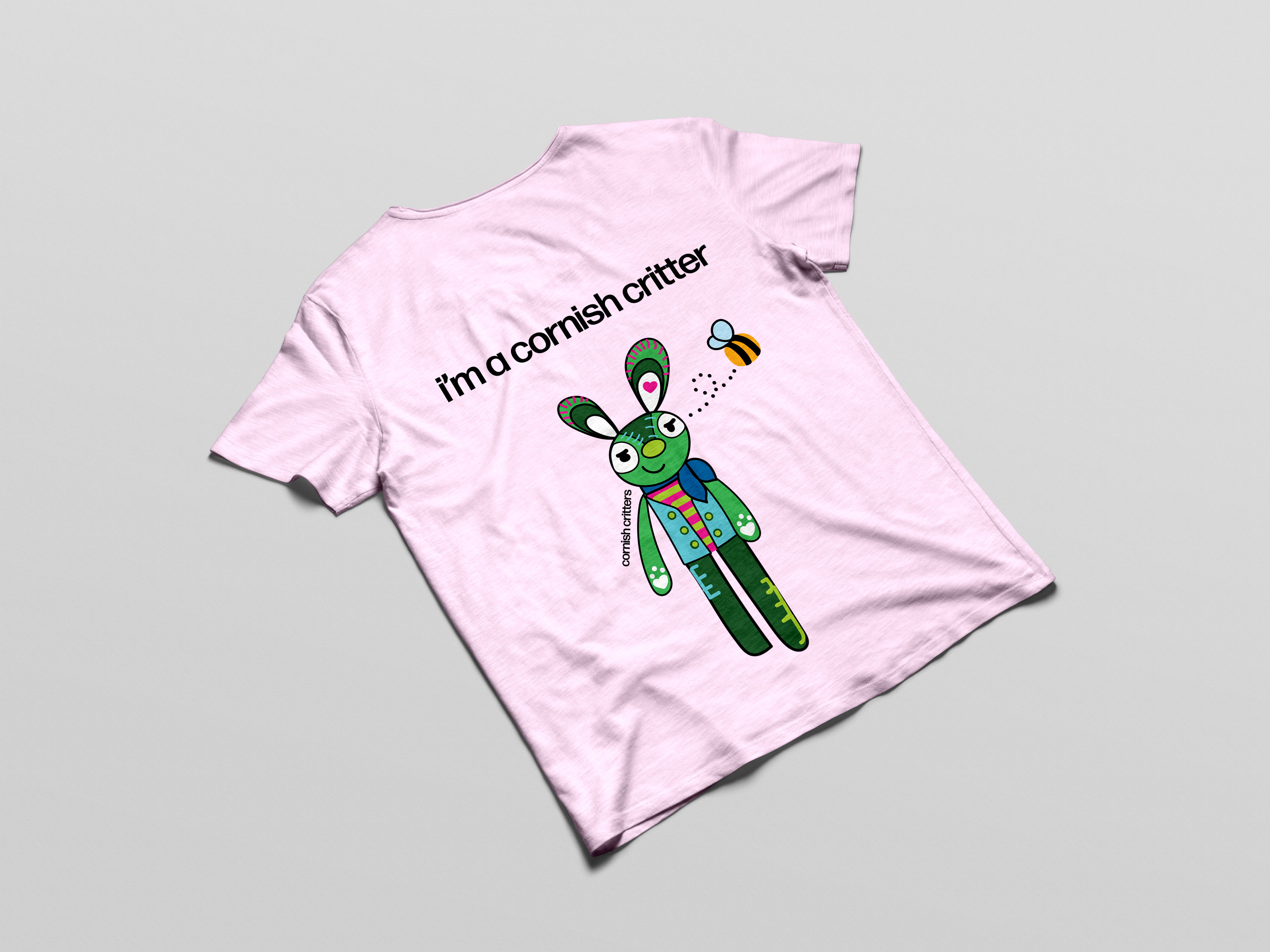 Hare T Shirt in Cotton Pink
