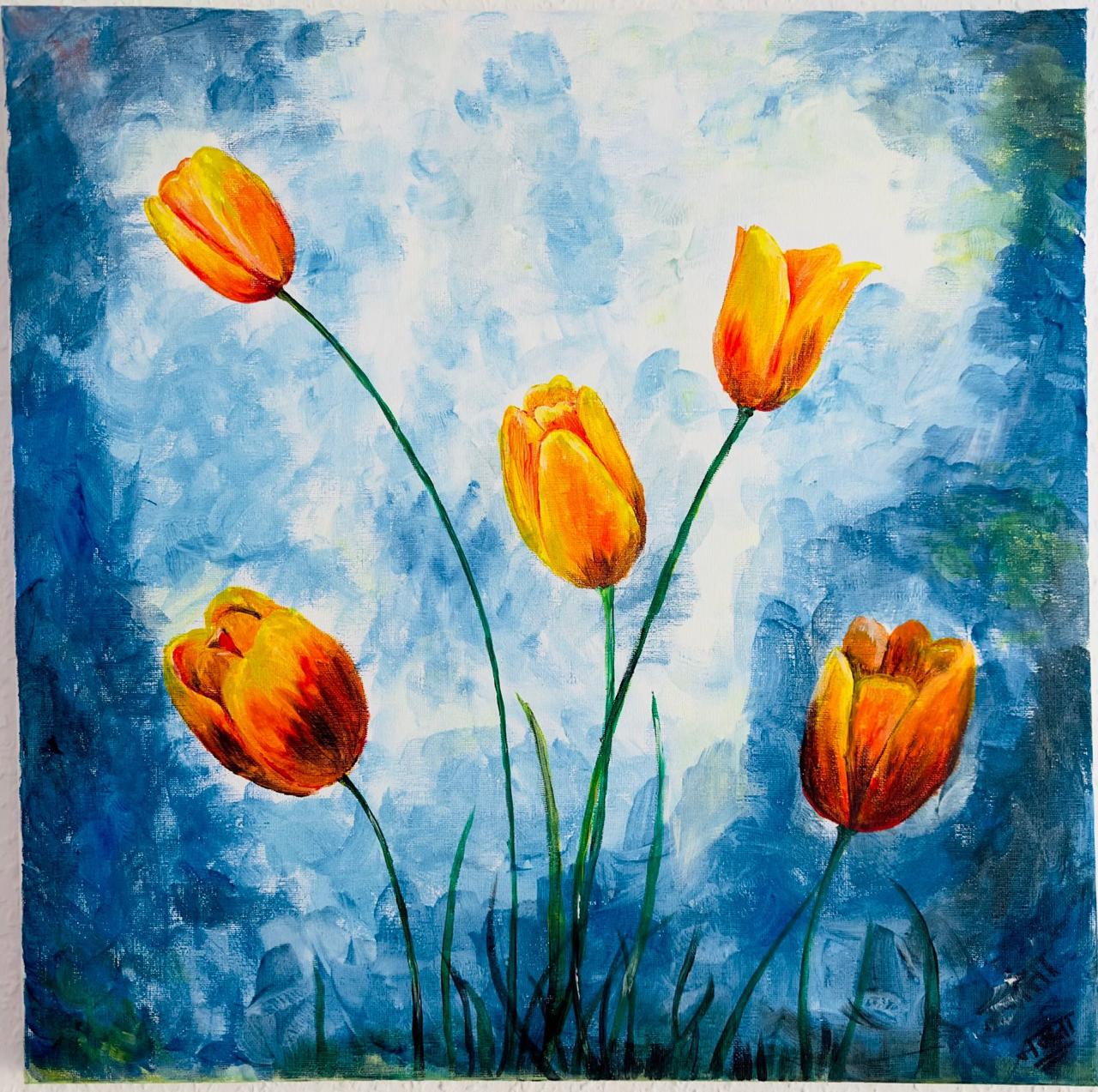 Tulip Canvas Painting