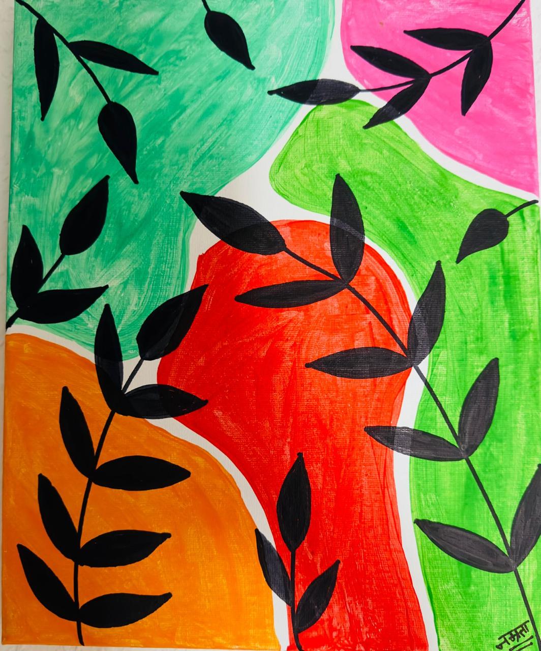 Abstract Leaf Artwork