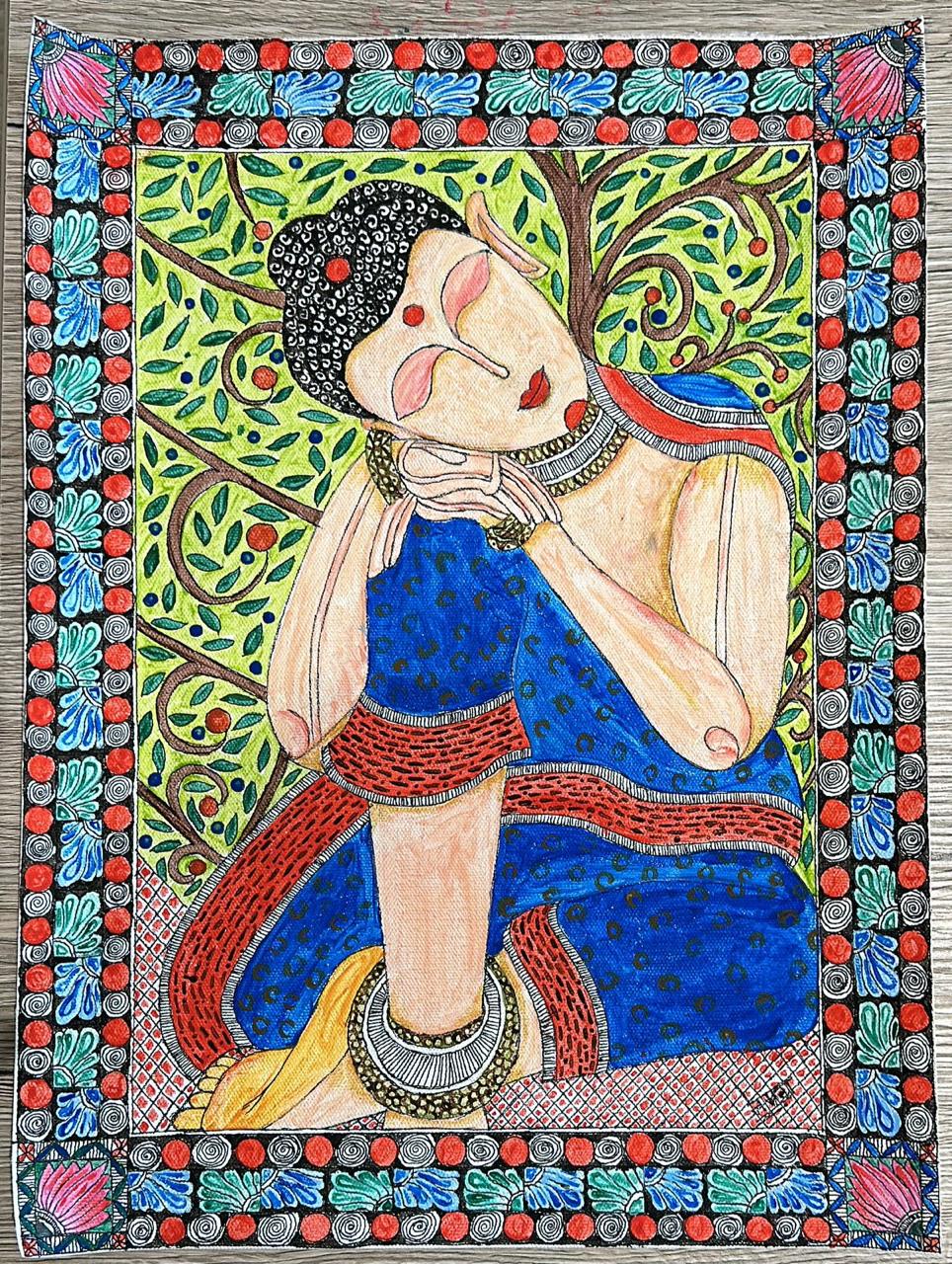 Handcrafted Madhubani Painting