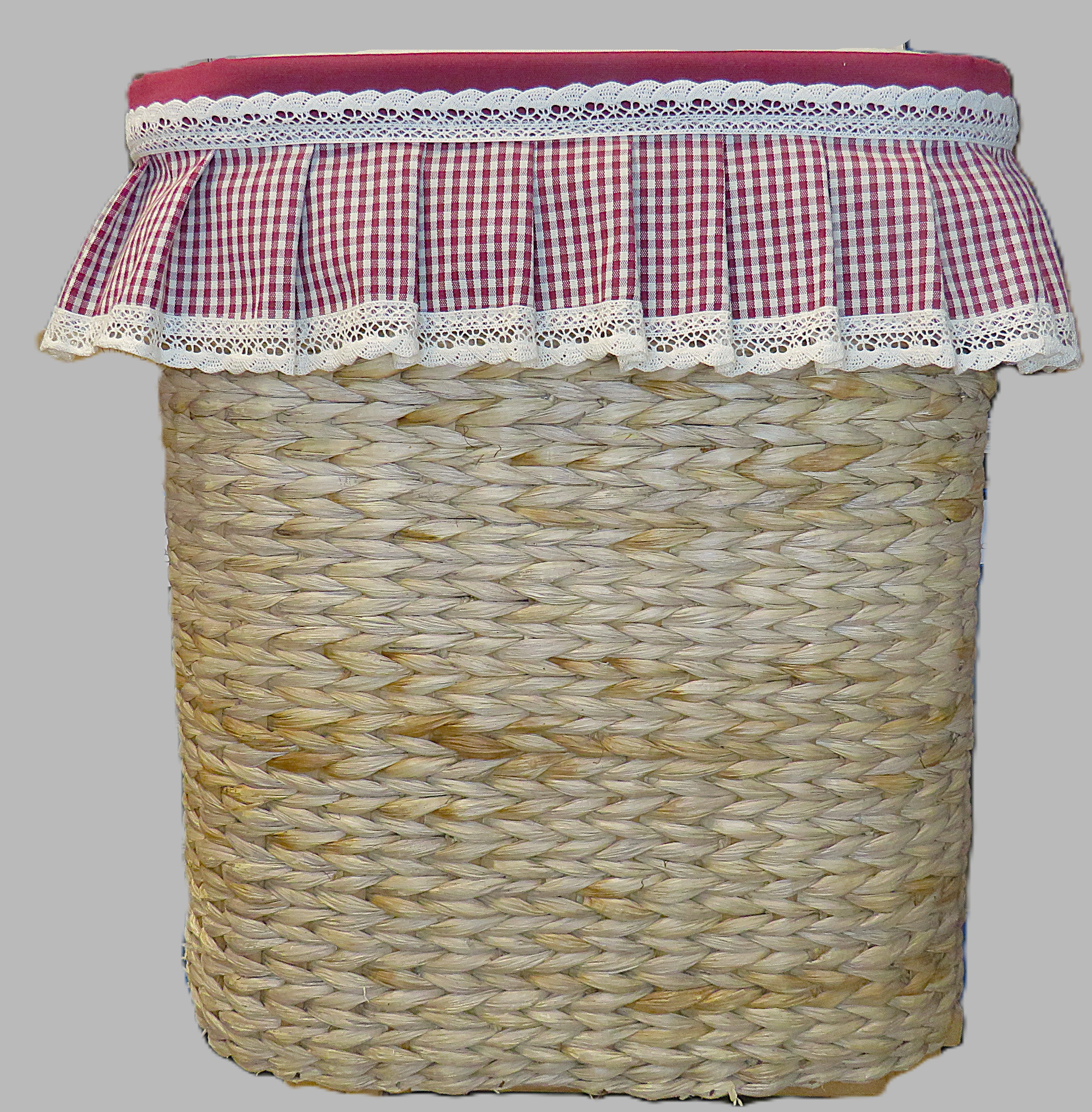 Baule rosso in vimini (grande) 