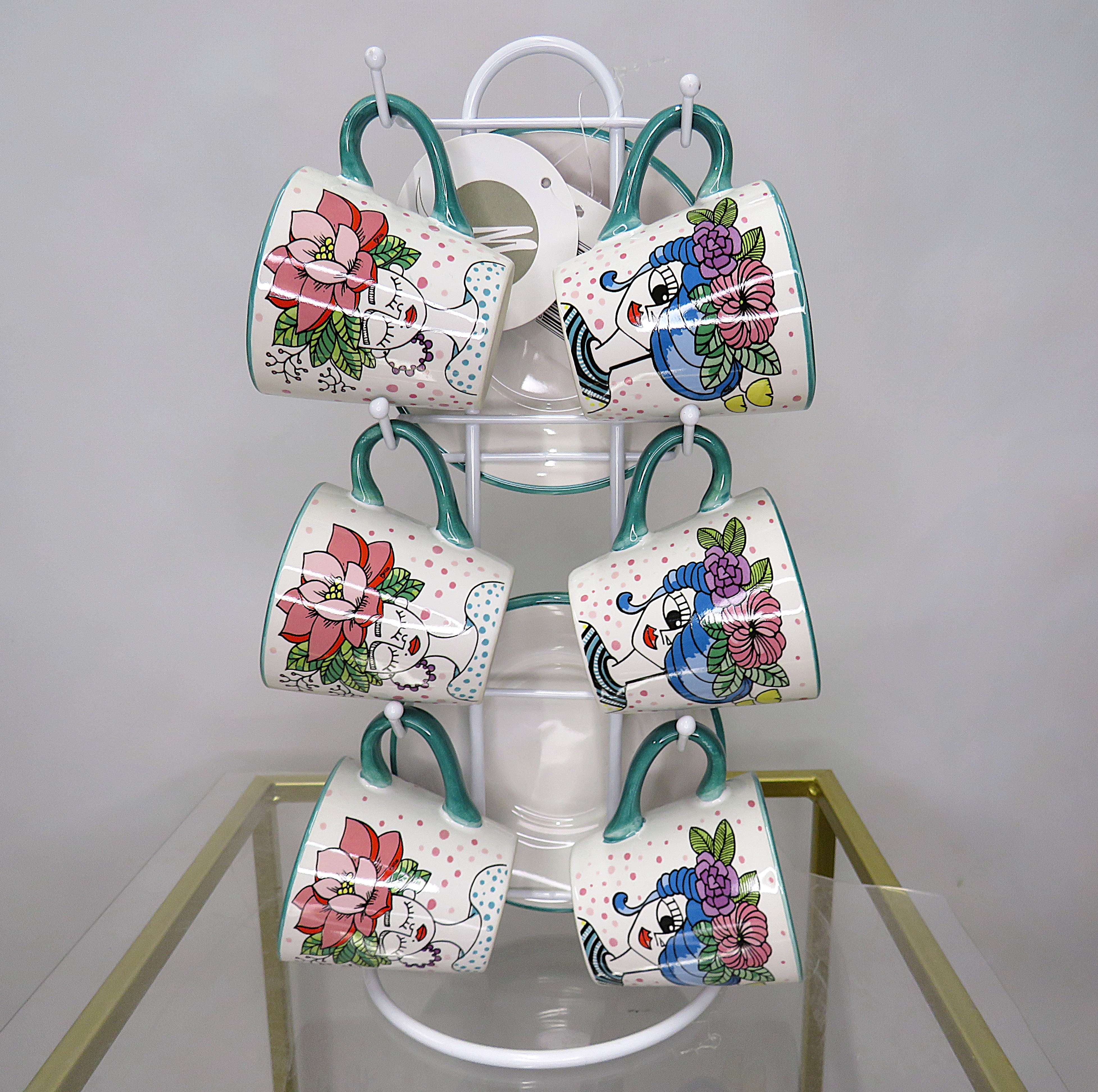 Stand tazzine e piattini "Le stilose"