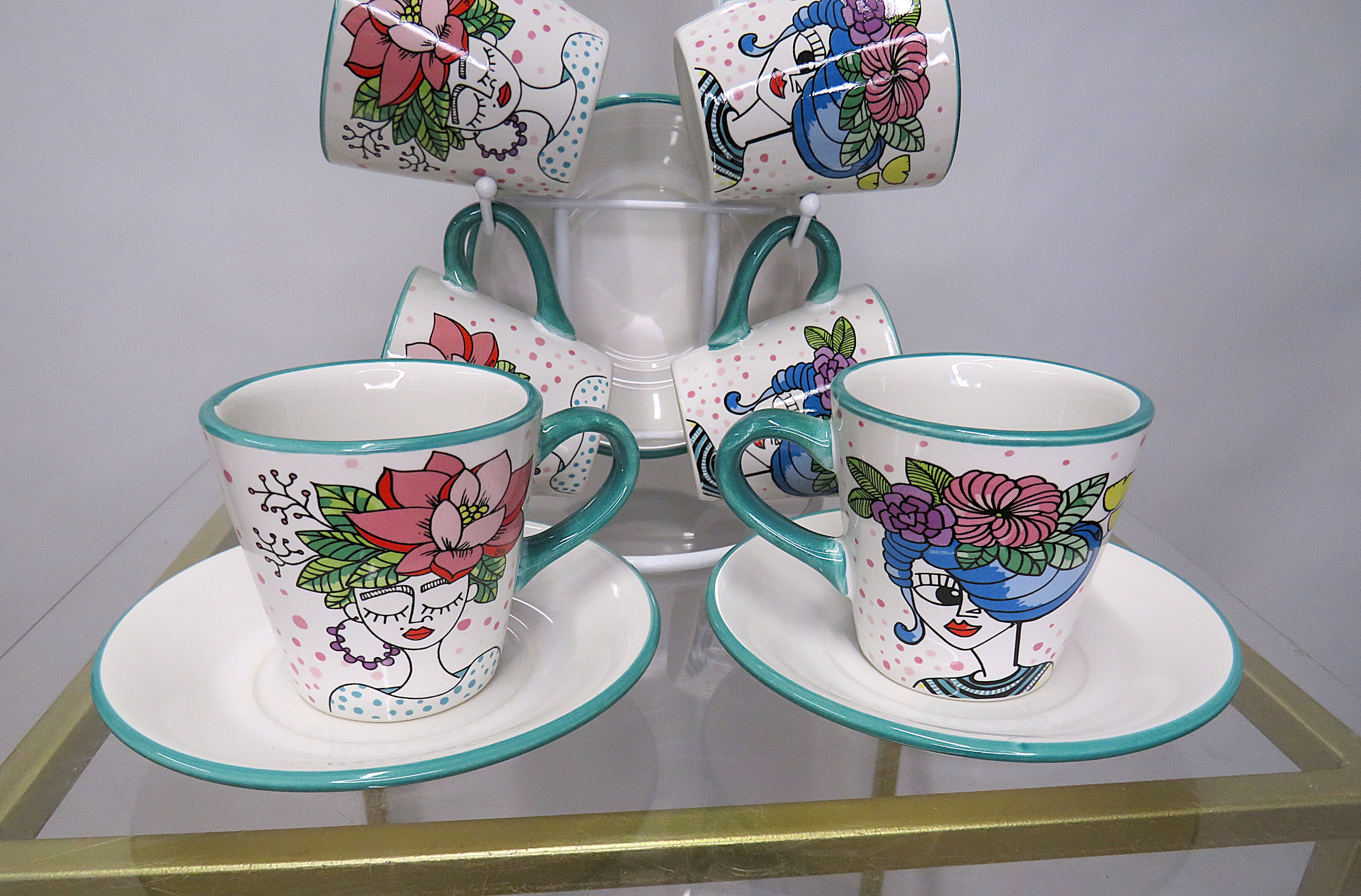 Stand tazzine e piattini "Le stilose"