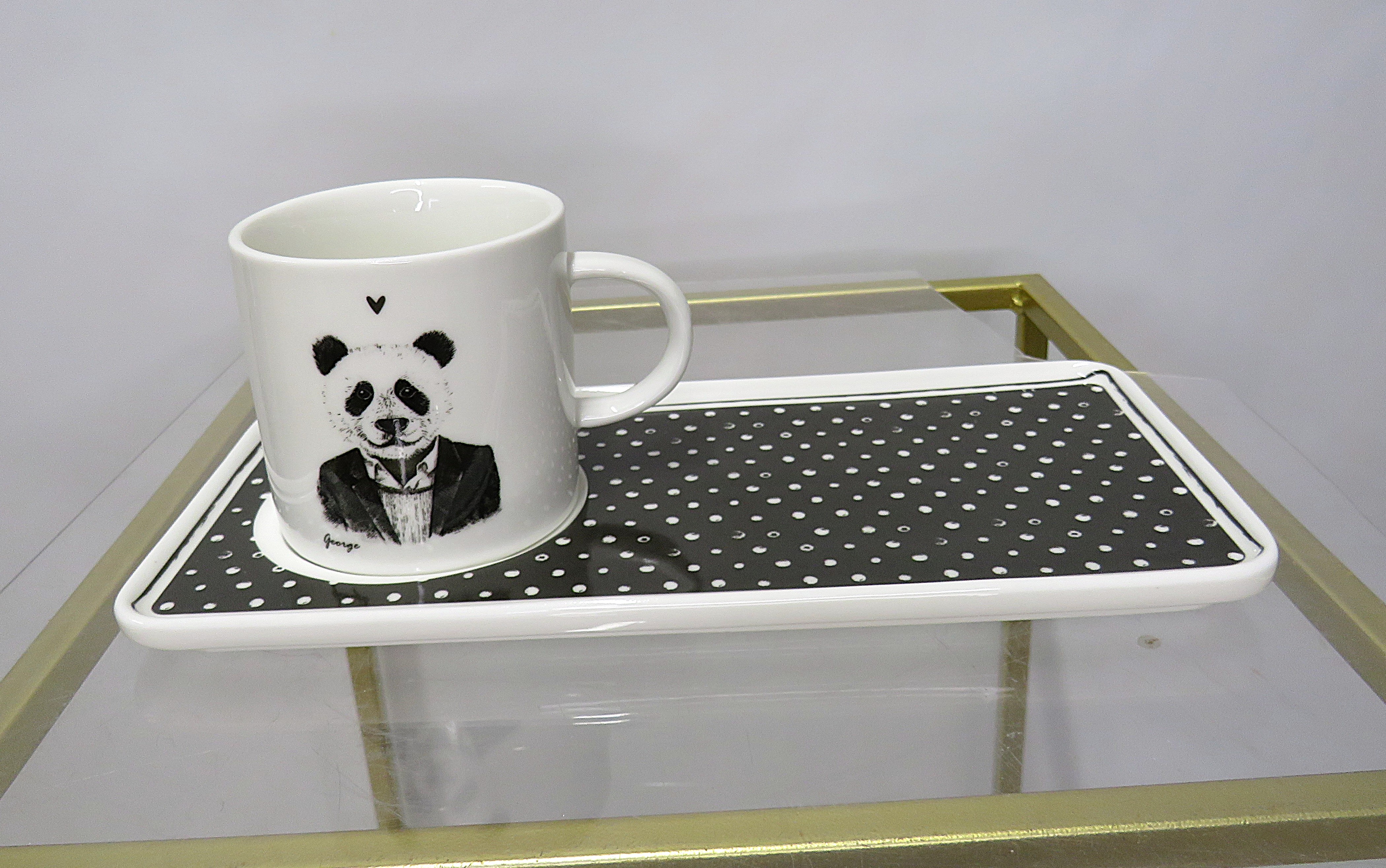 Tazza con vassoietto 