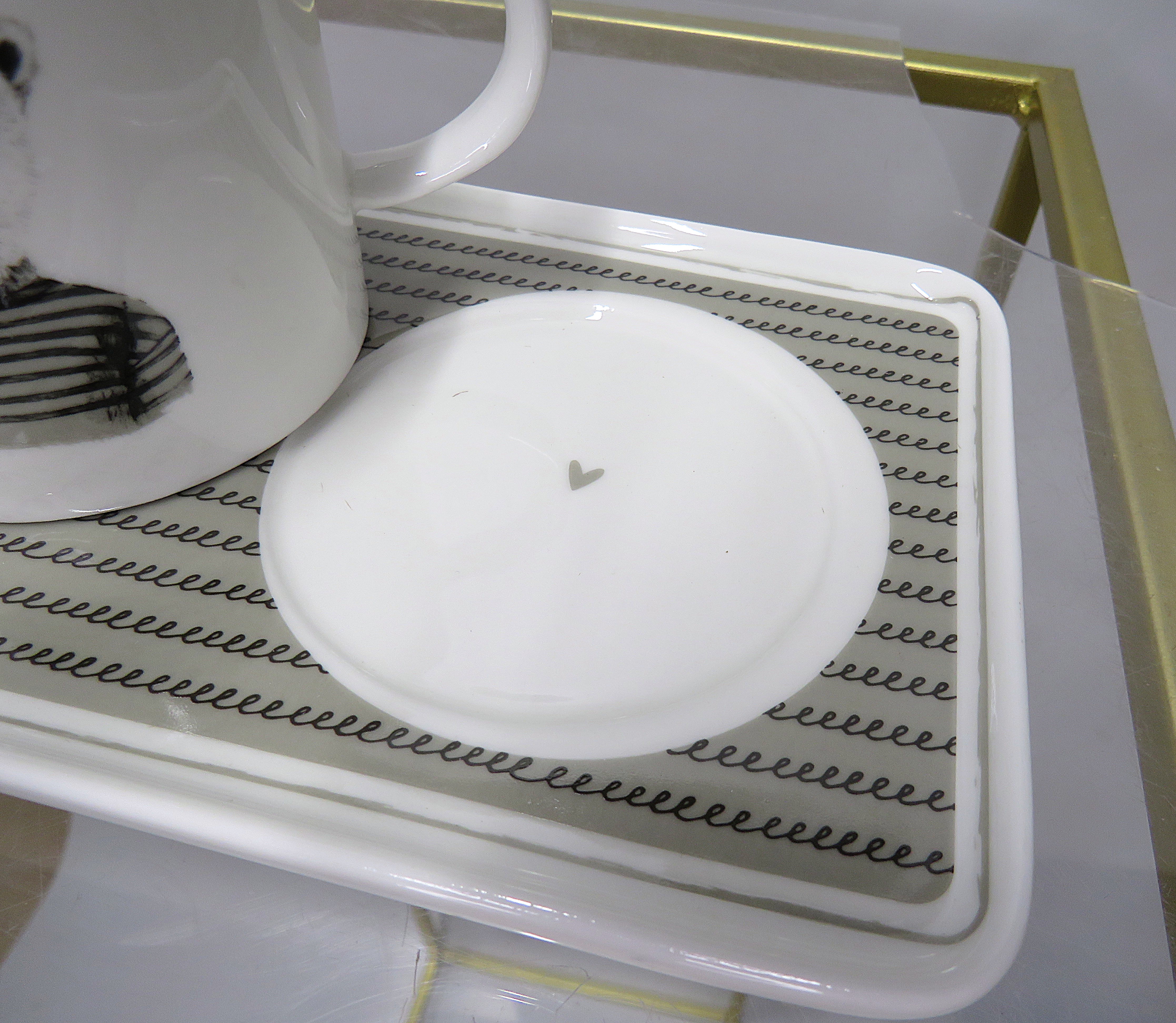Tazza con vassoietto 