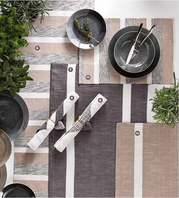 Runner effetto lino beige (riferimento immagine N.7b)