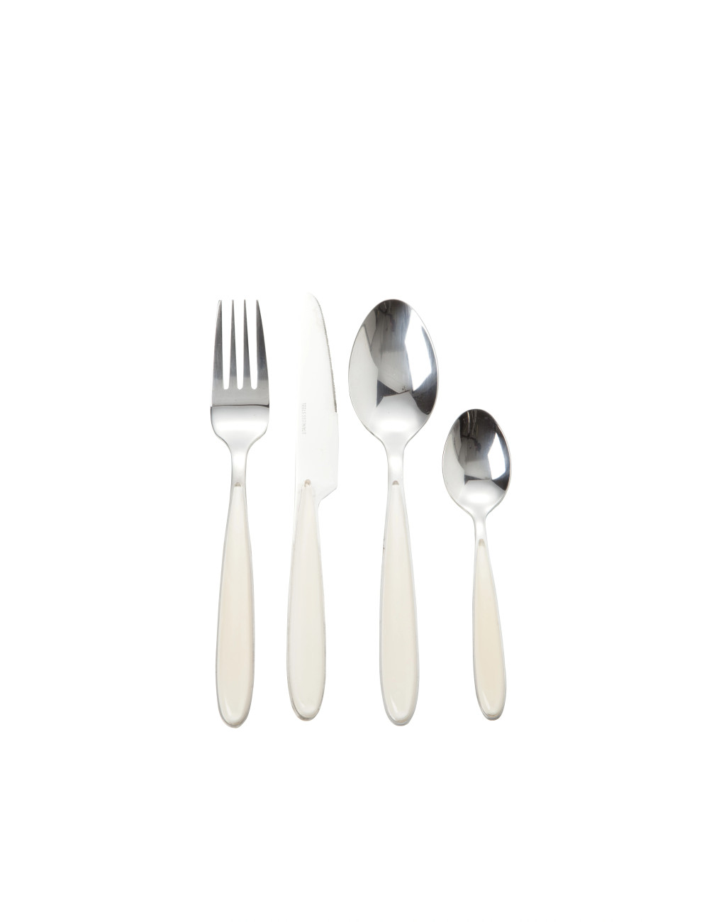 Set posate avorio 16pz inox 