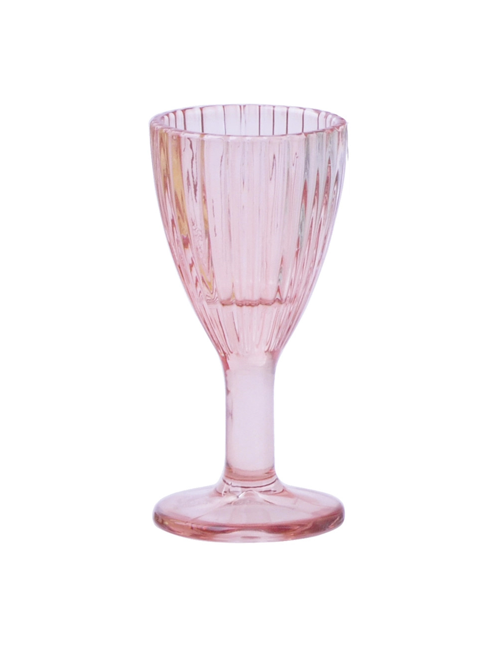 Liquorino calice shot "Plisse" set 6pz colori assortiti  vetro 