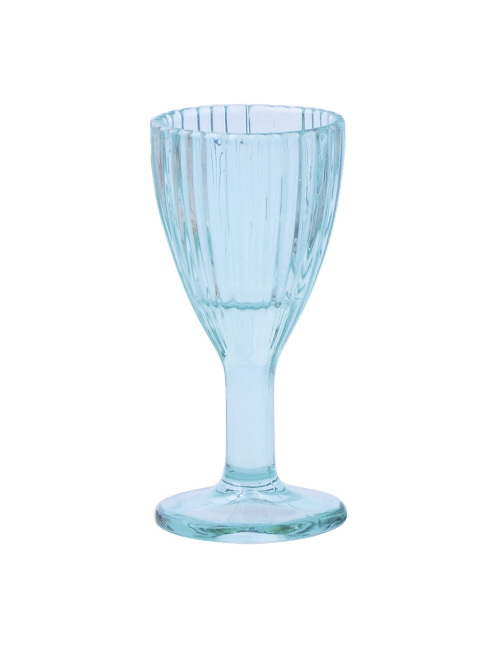 Liquorino calice shot "Plisse" set 6pz colori assortiti  vetro 