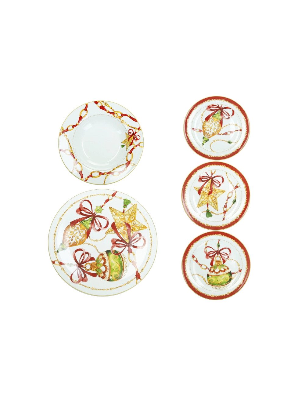 Tavola 18 pezzi Gioco di Luci in ceramica 