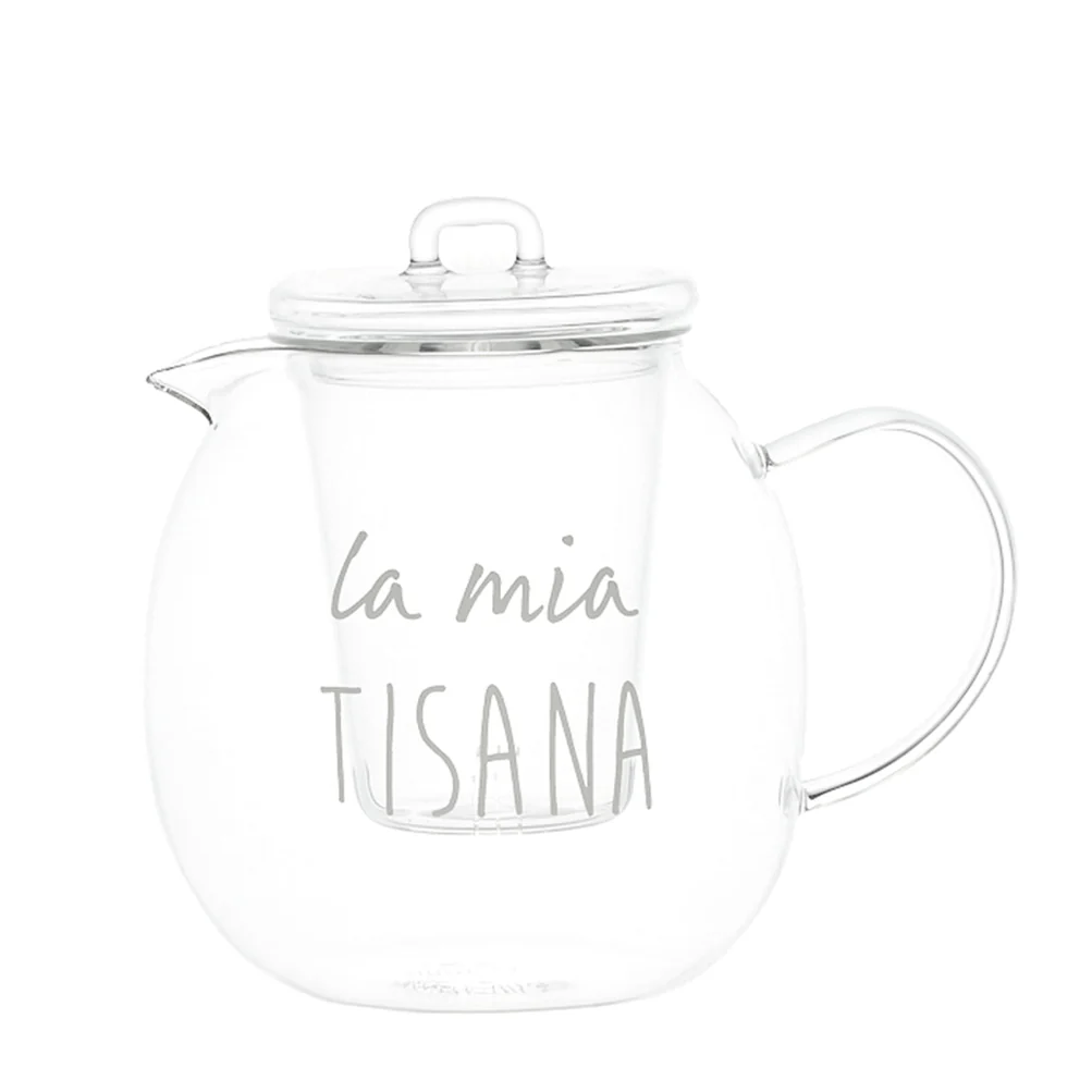 Tisaniera in vetro "La mia tisana" 
