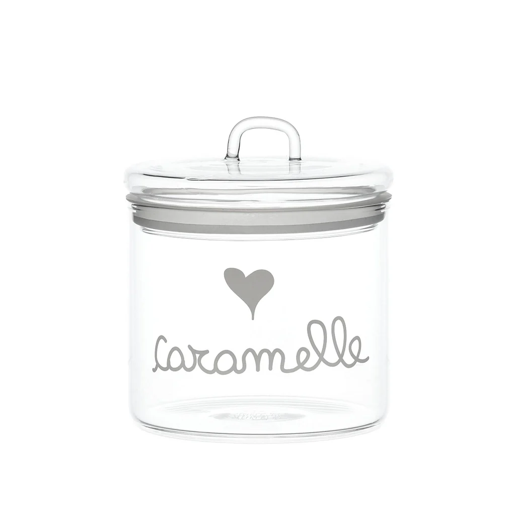 Barattolo vetro "Caramelle cuore" 