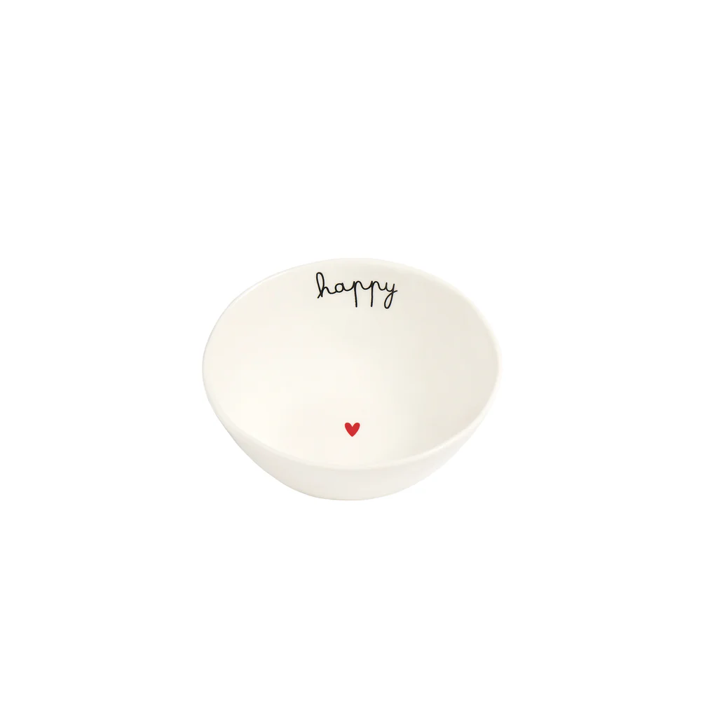 Set 2 coppette in ceramica "Happy" 