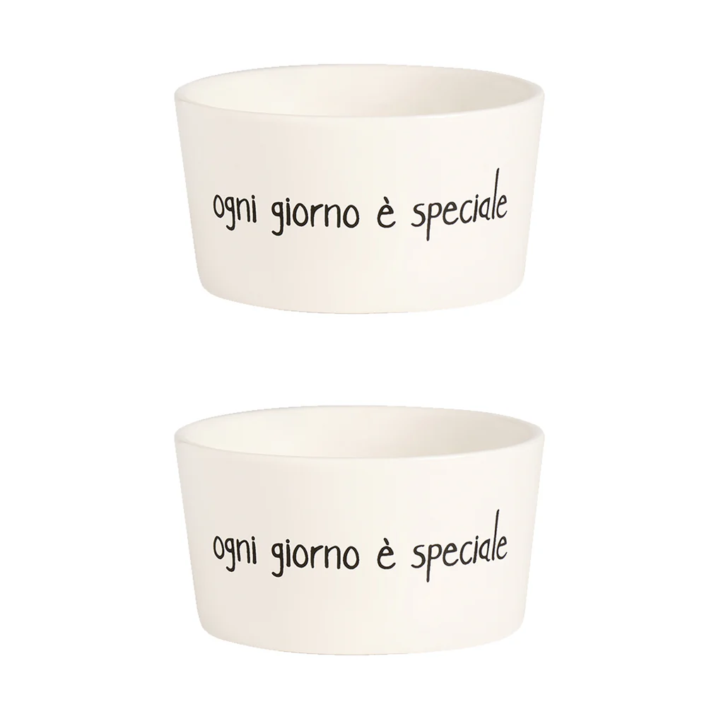 Set 2 coppette ceramica "Ogni giorno è speciale"
