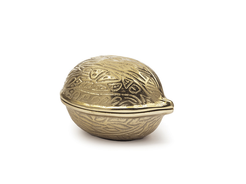 Cofanetto in alluminio noce oro