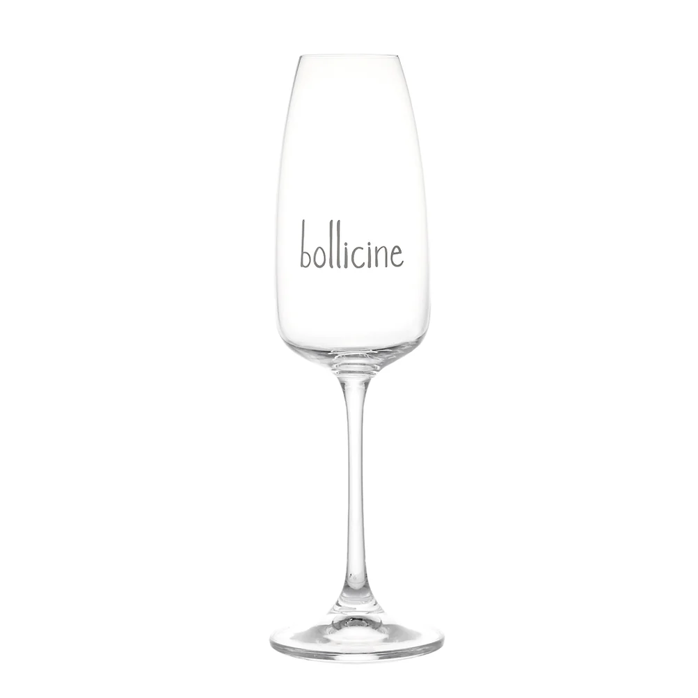 Set 2 calici flute "Bollicine" 29cl 