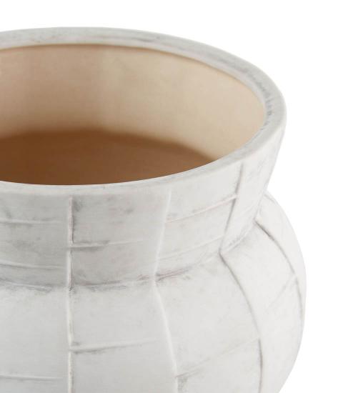 Cache-pot basso bianco 