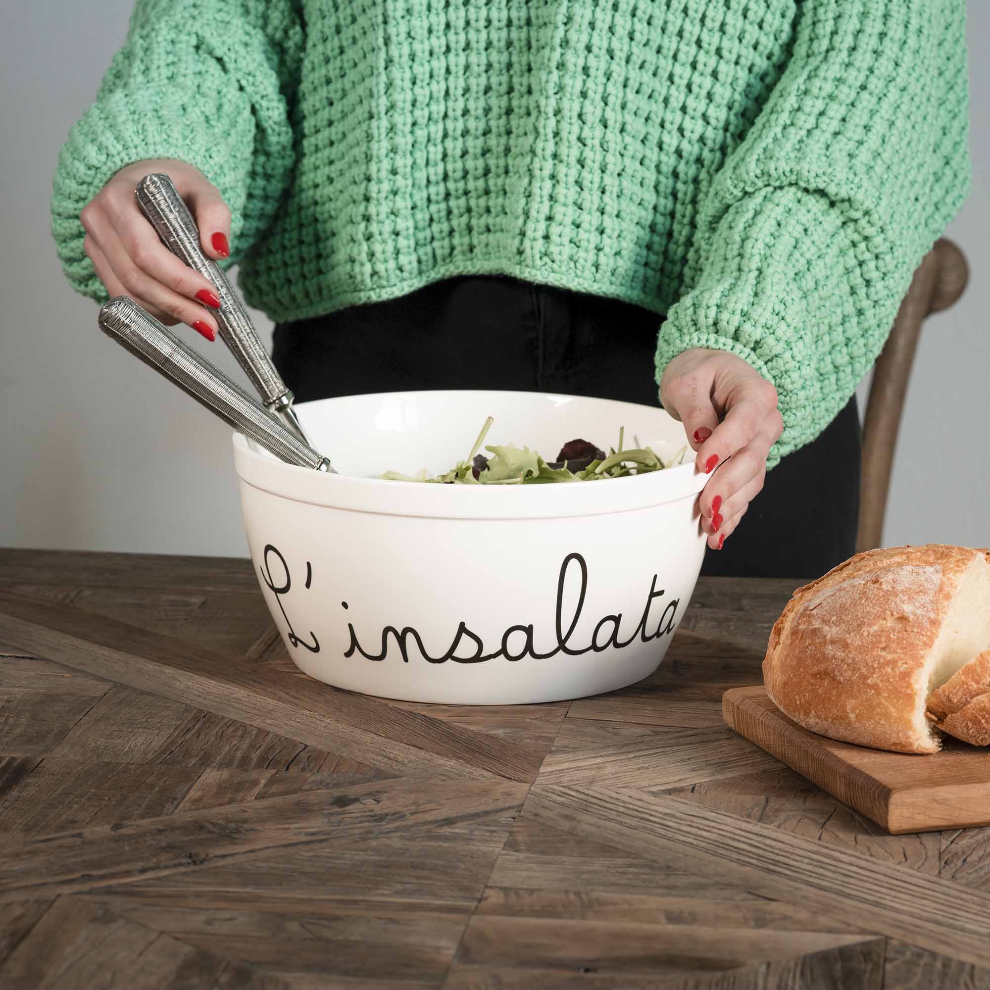 Insalatiera in ceramica "L'insalata"