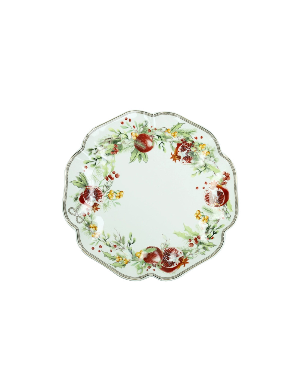 Piatto smerlati Carol in ceramica 