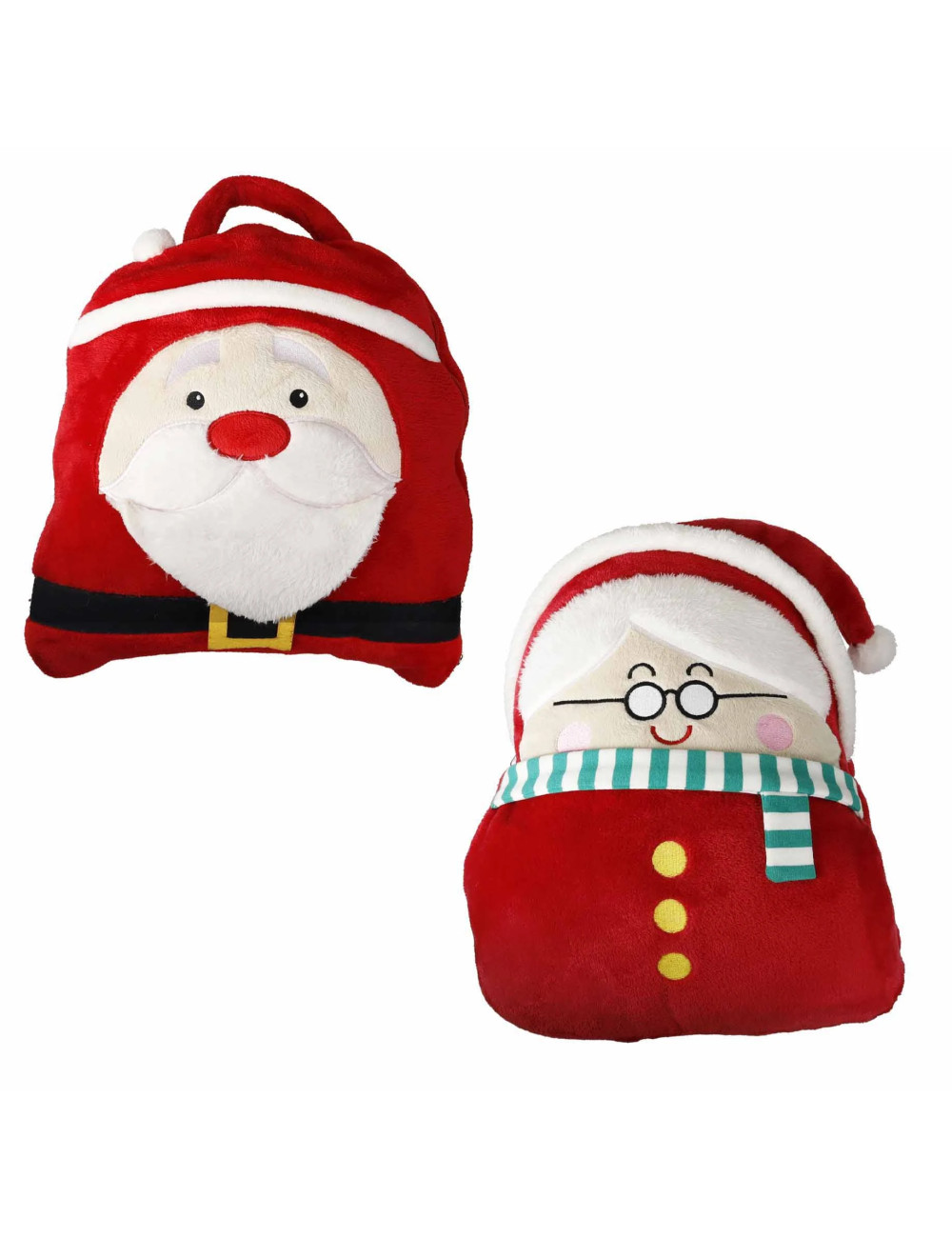 Plaid borsetta e scaldamani befana/babbo natale