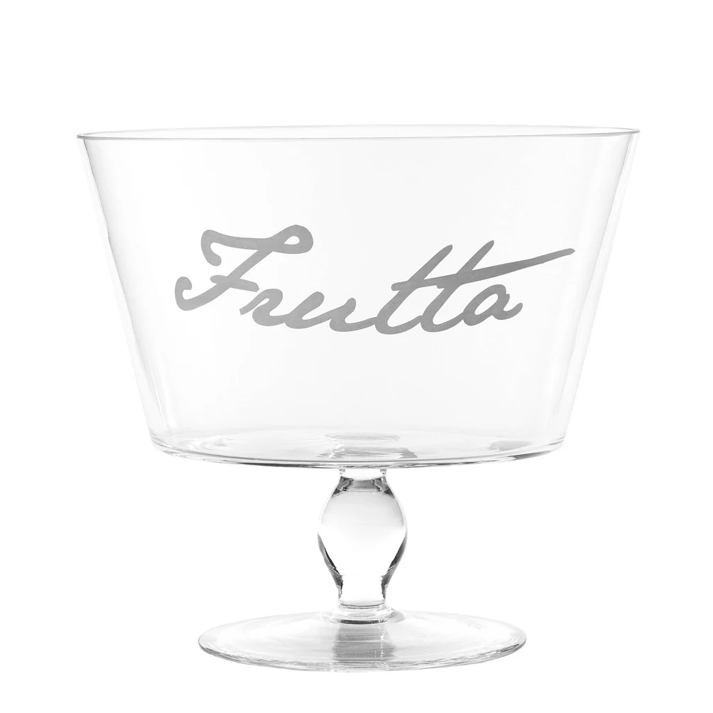 Alzata porta frutta in vetro "Frutta"