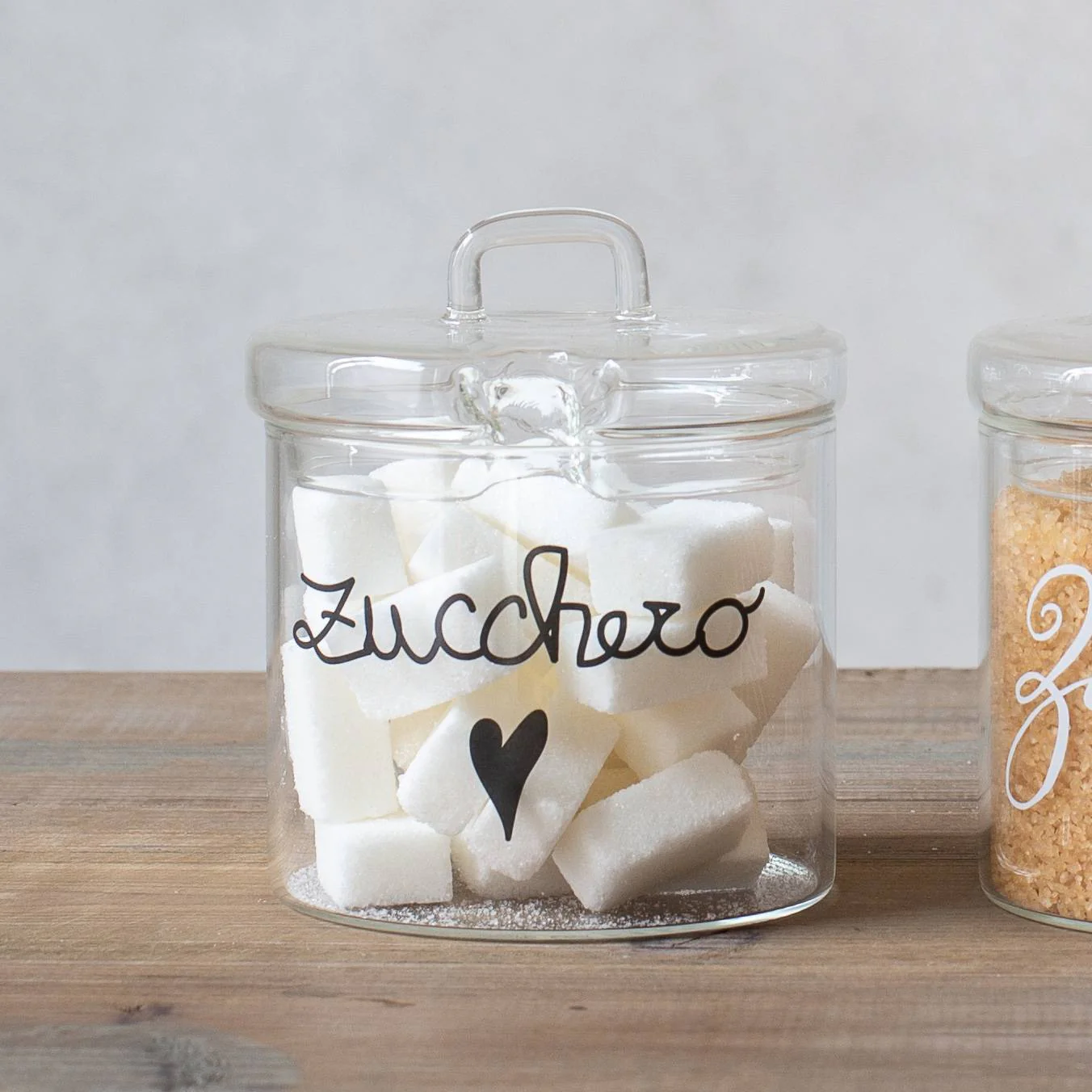 Zuccheriera vetro "Zucchero cuore" 