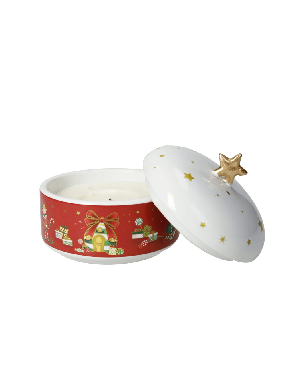 Candela scrigno Elfomagia tappo bianco in dolomite 