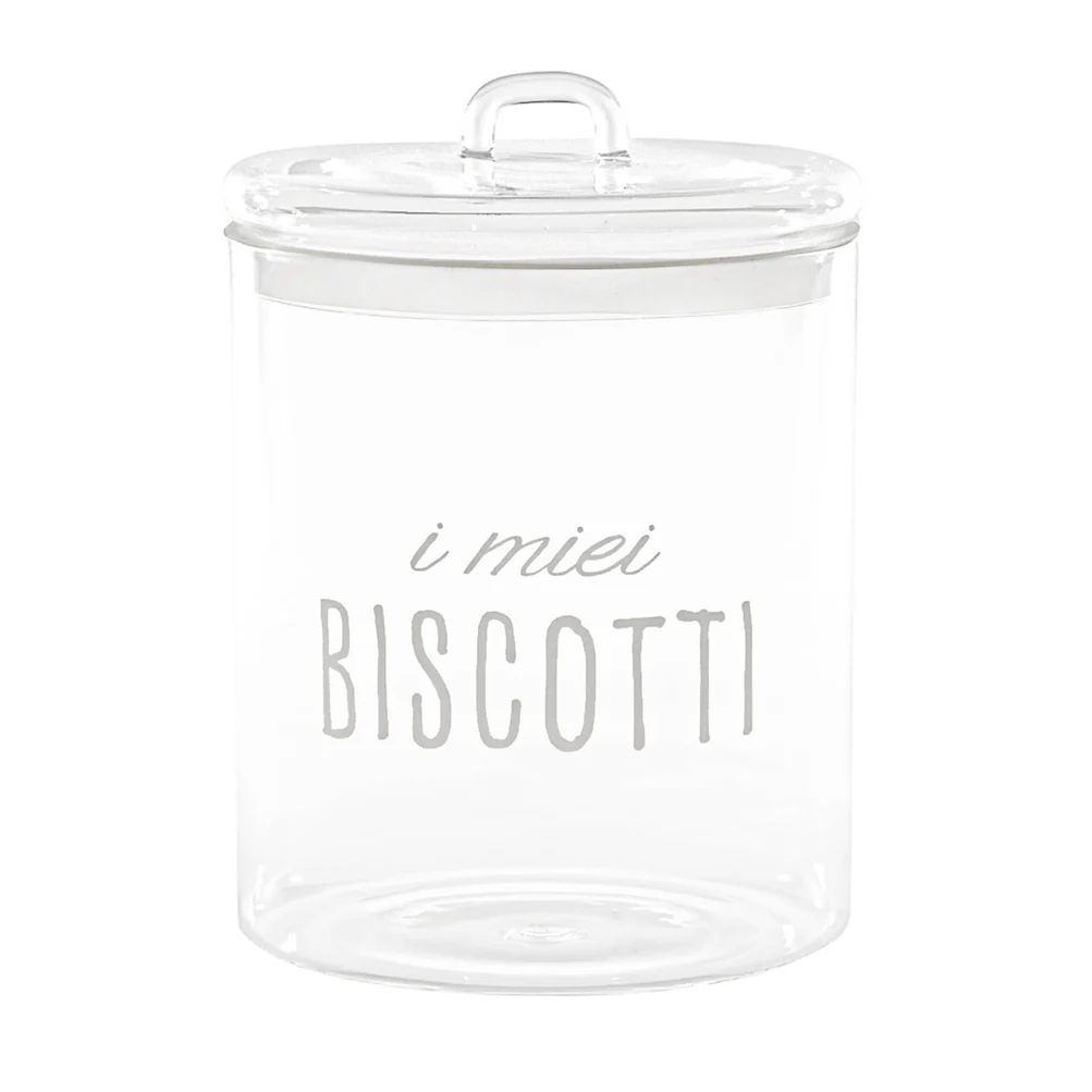 Barattolo ermetico vetro "I miei biscotti"