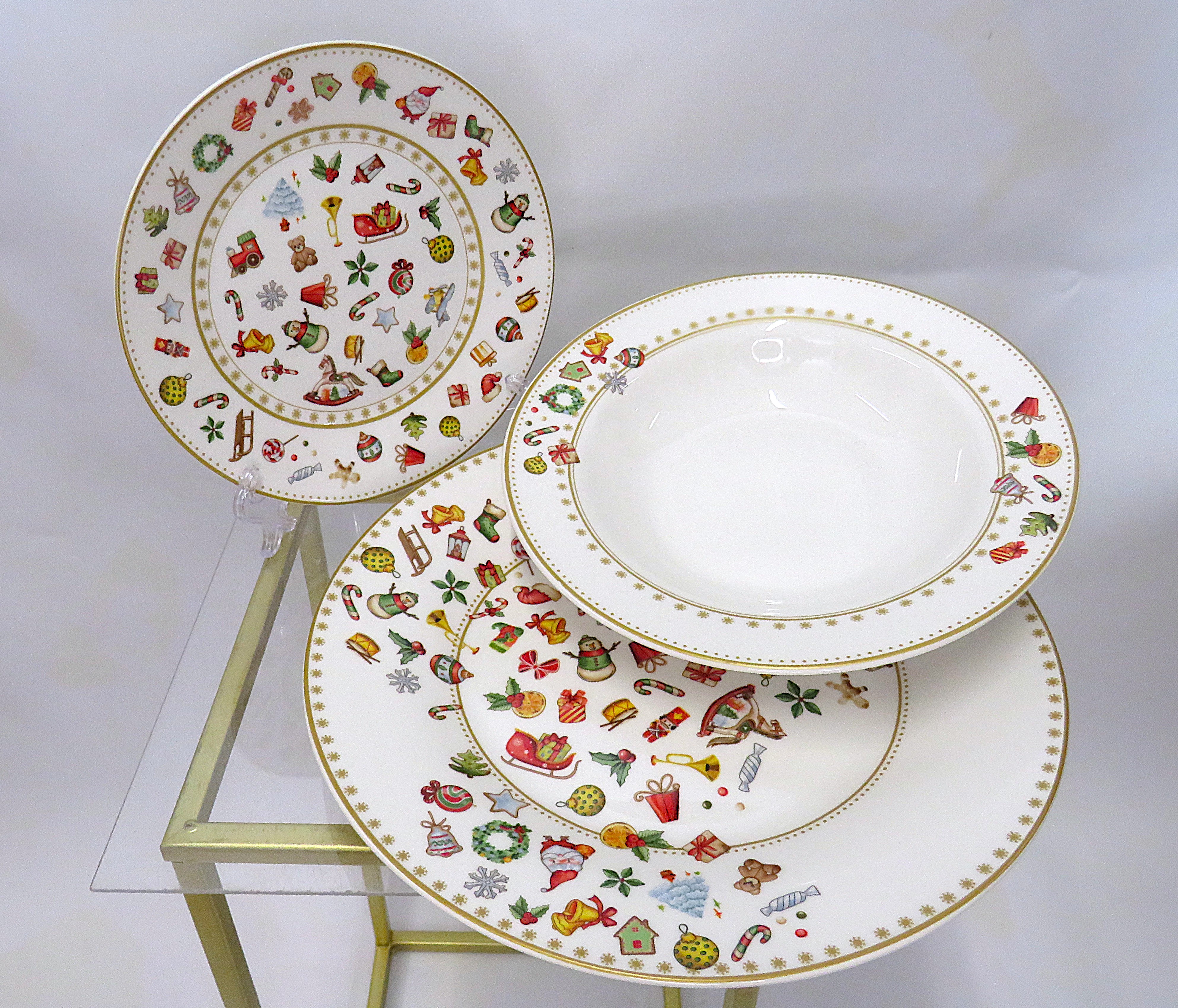 Set da tavola 18 pezzi Chicchi e Balocchi in vetro 