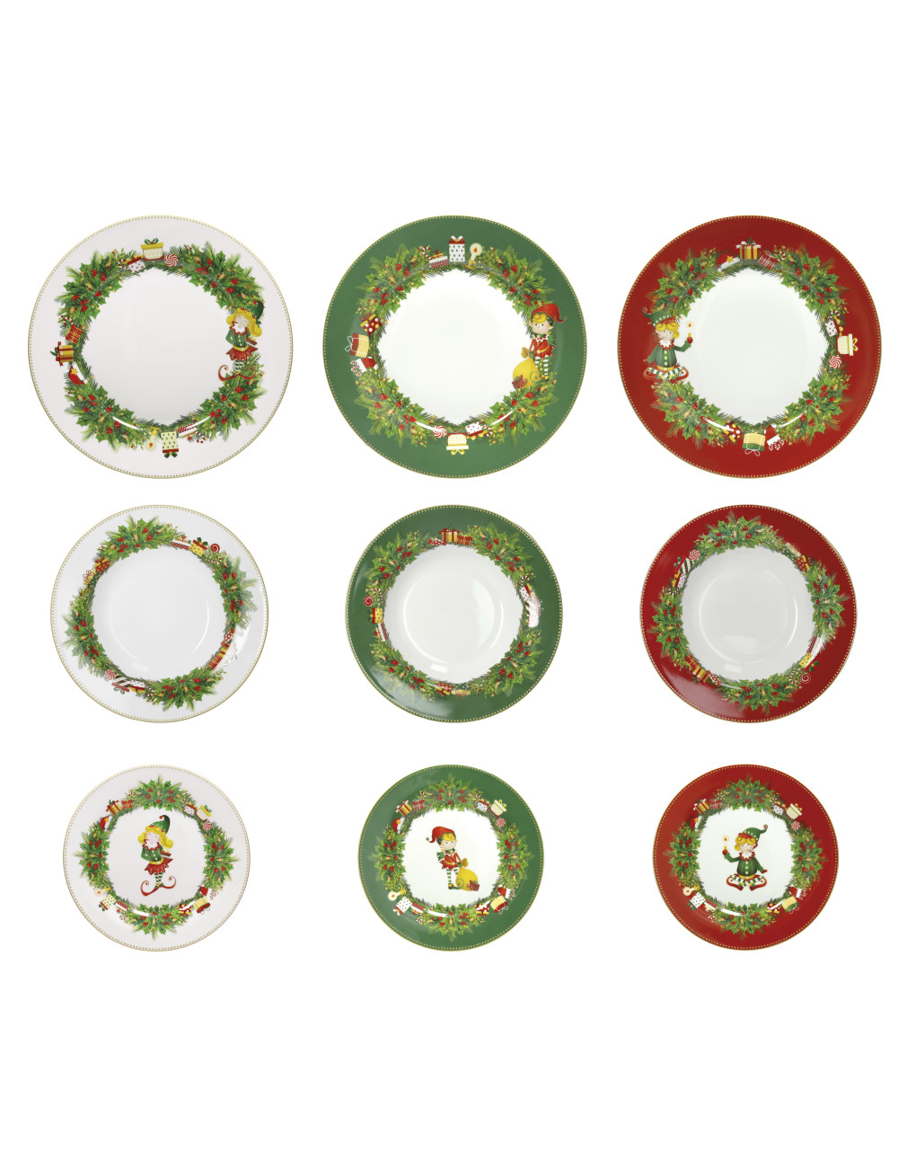 Tavola 18 pezzi Elfomagia in ceramica