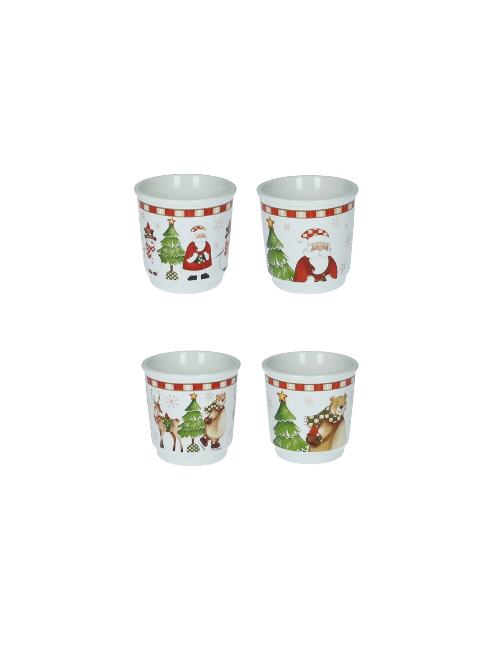 Set 4 bicchierini Racconti in ceramica 