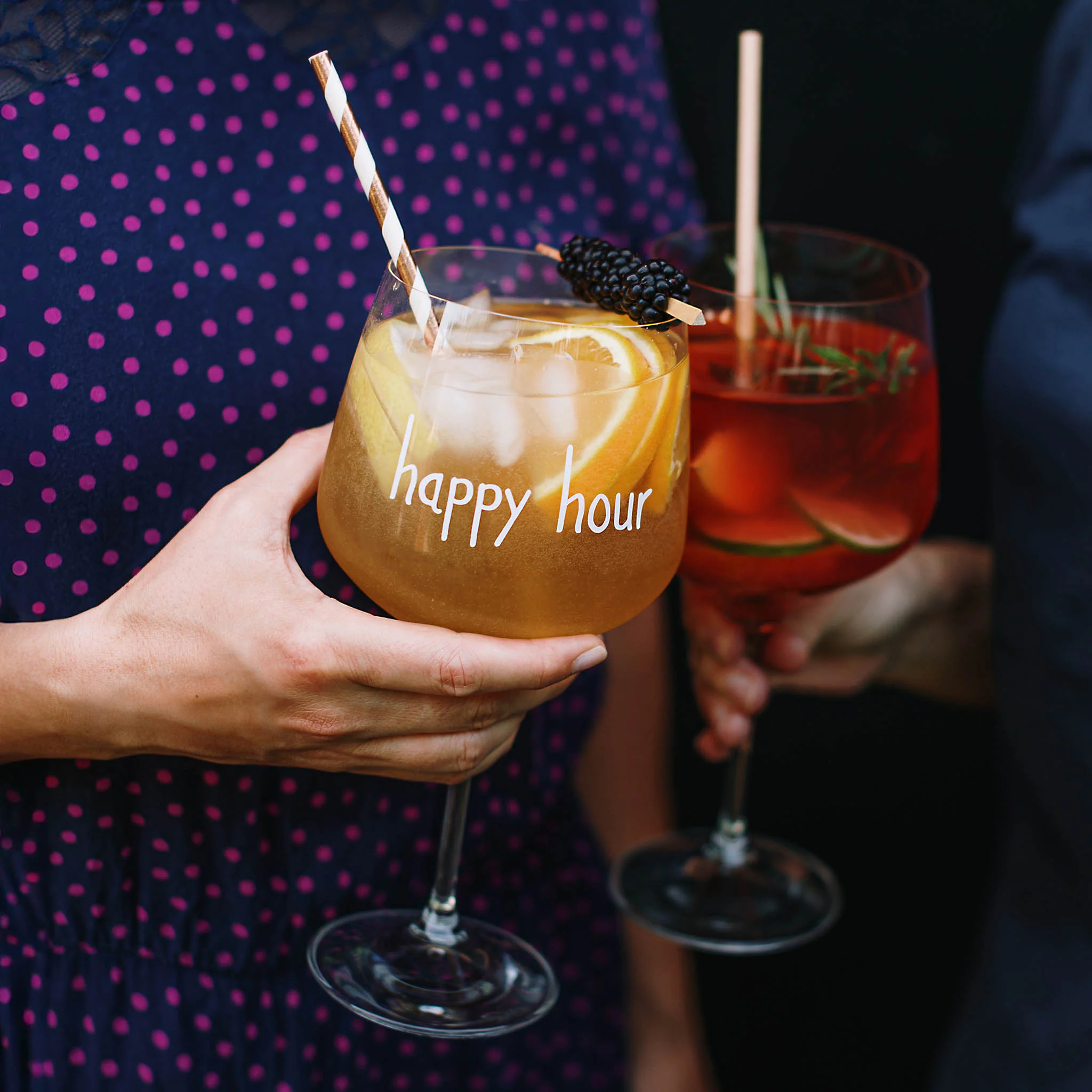 Set 2 calici cocktail "Happy Hour 
