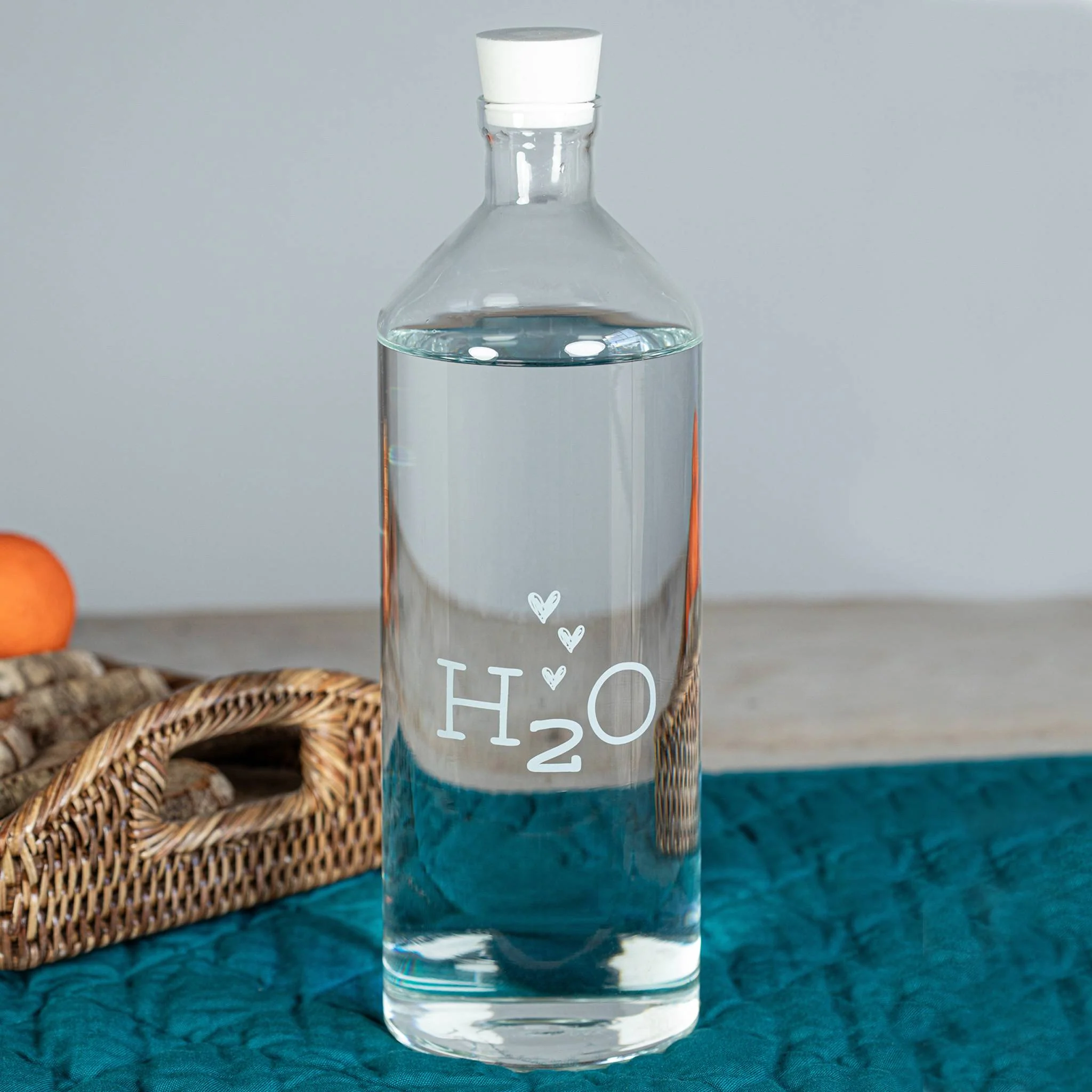 Bottiglia vetro "H2O"