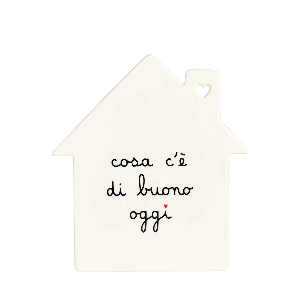 Sottopentola casa in ceramica "Cosa c'è di buono oggi"
