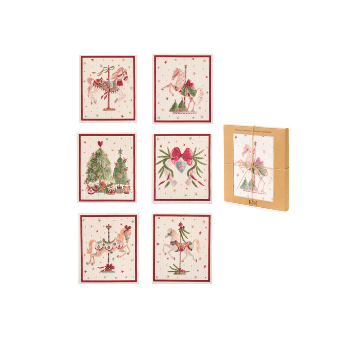 Set 6 spugne in cellulosa 