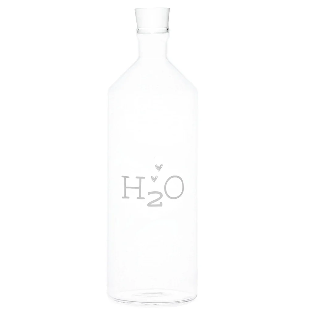 Bottiglia vetro "H2O"