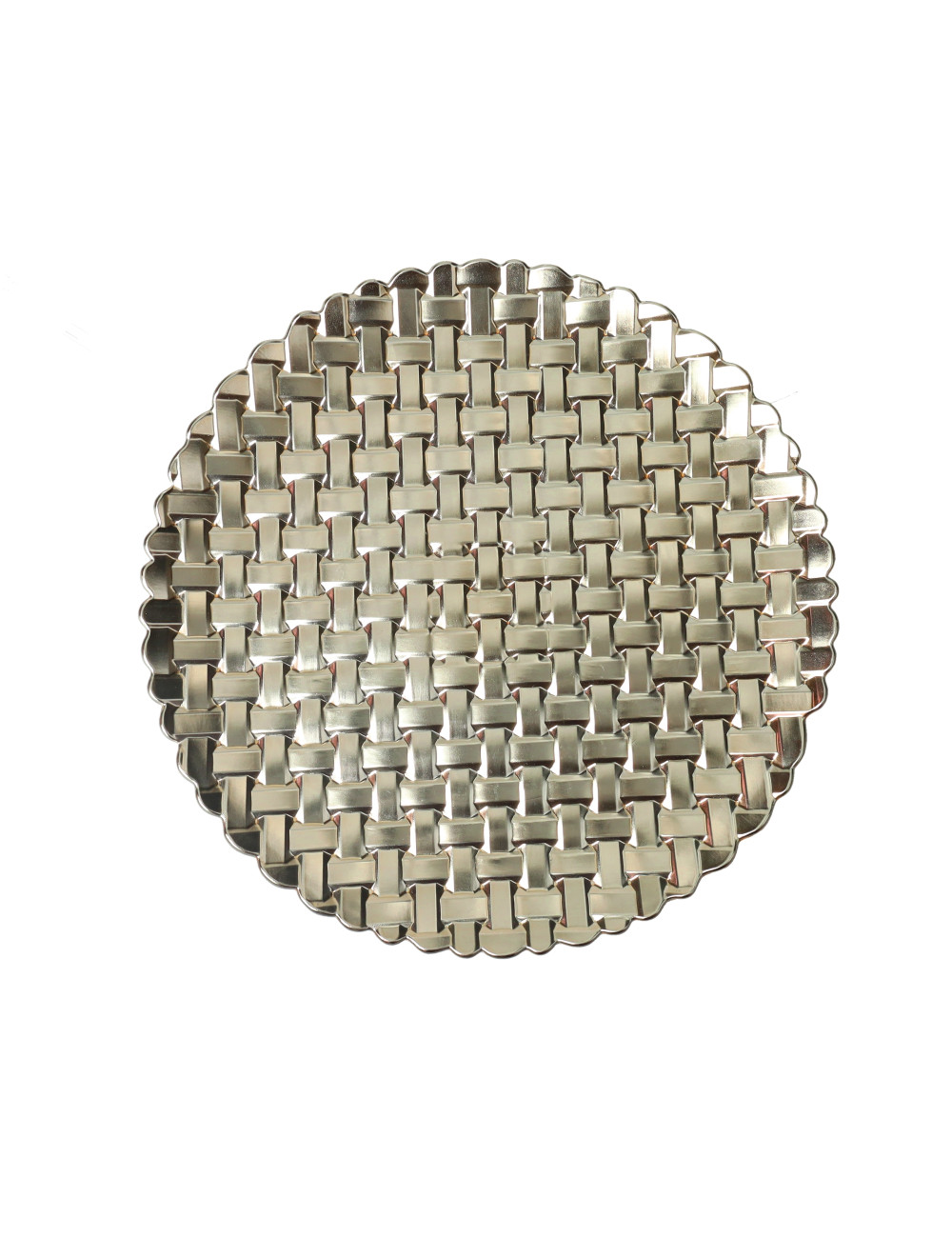 Set 4 sottopiatti fettuccia champagne in plastica pp