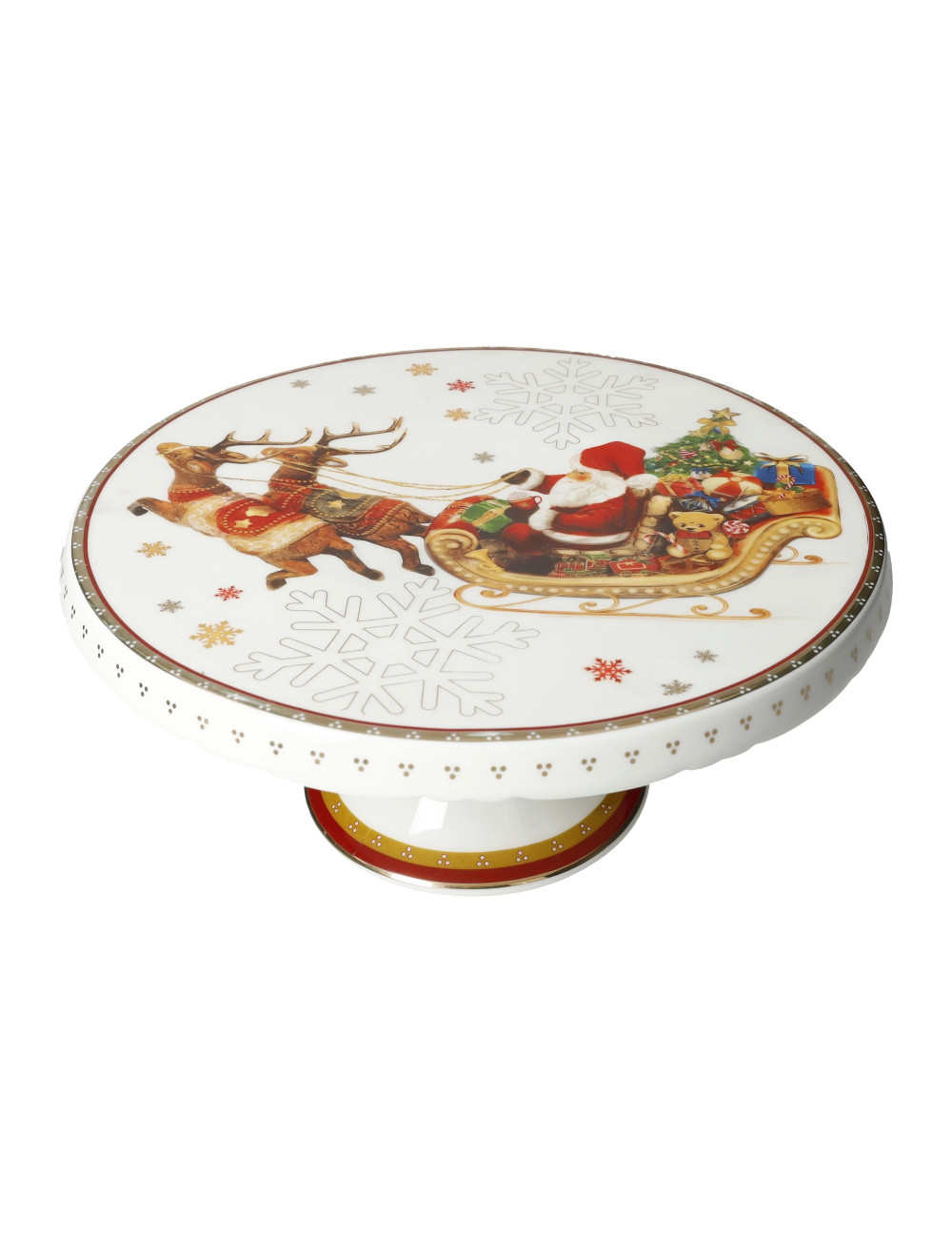 Alzata Christmas in ceramica 