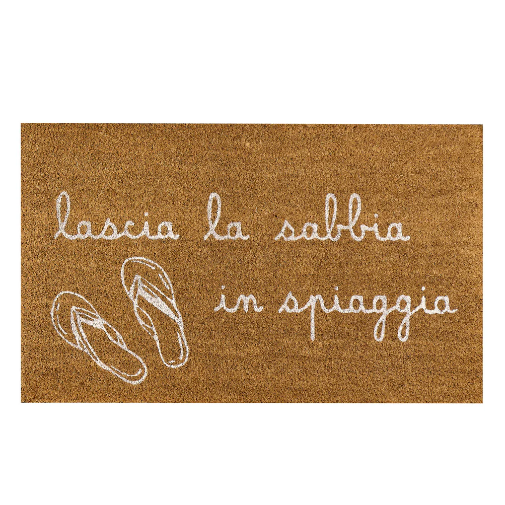 Zerbino "Lascia la sabbia in spiaggia"