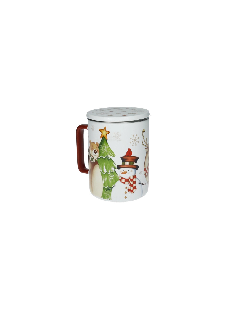 Mug Racconti in ceramica con tappo e filtro 