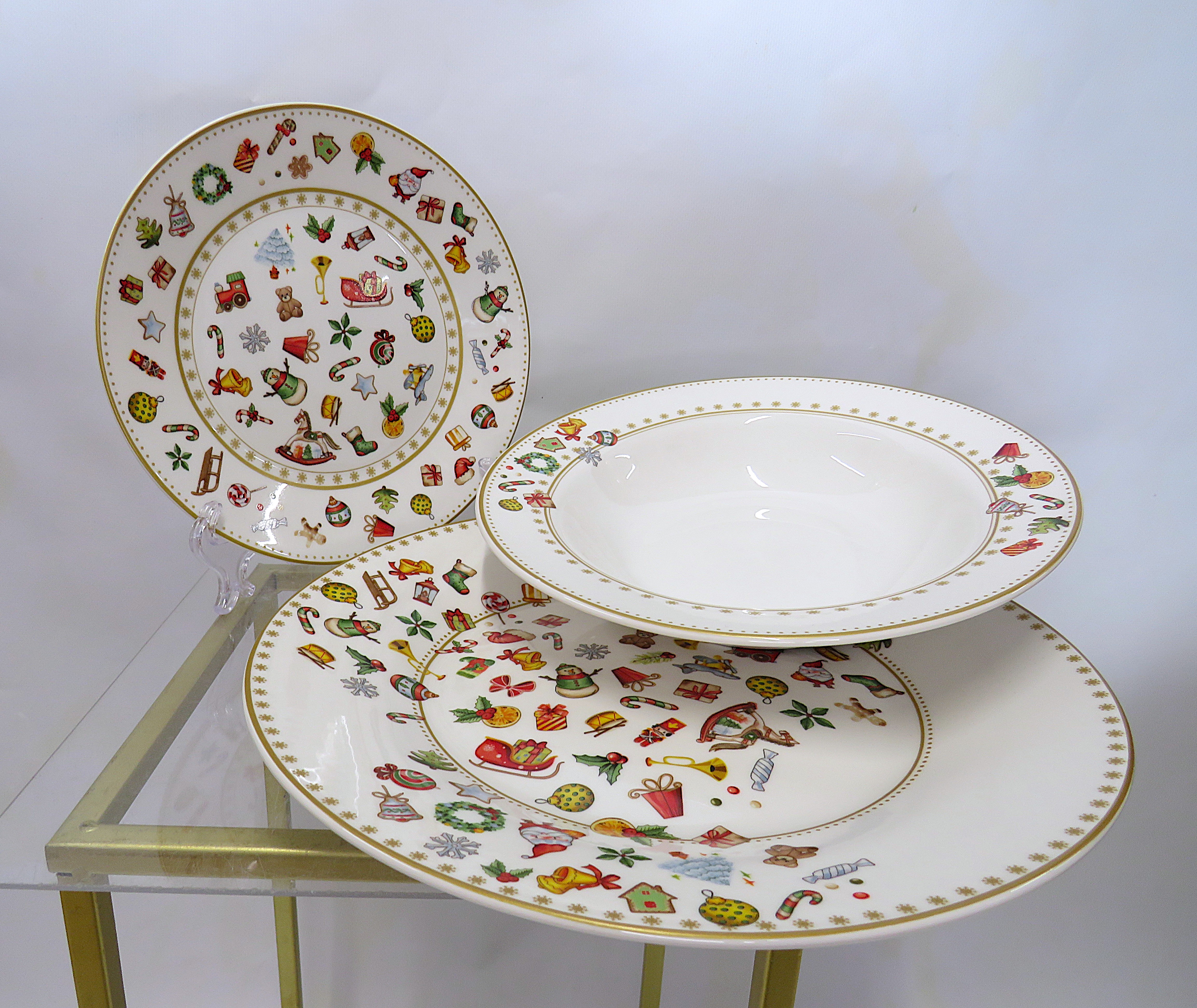 Set da tavola 18 pezzi Chicchi e Balocchi in vetro 