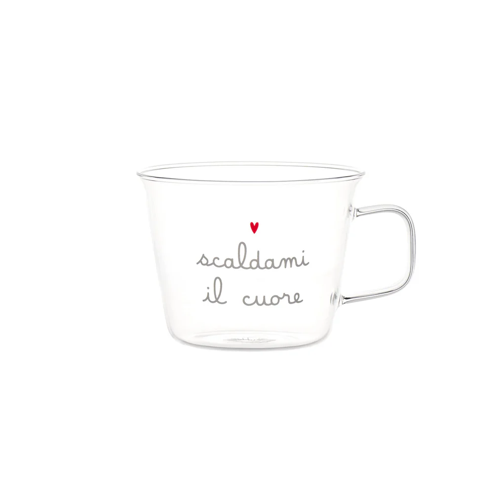 Set 2 tazze colazione "Scaldami il cuore"