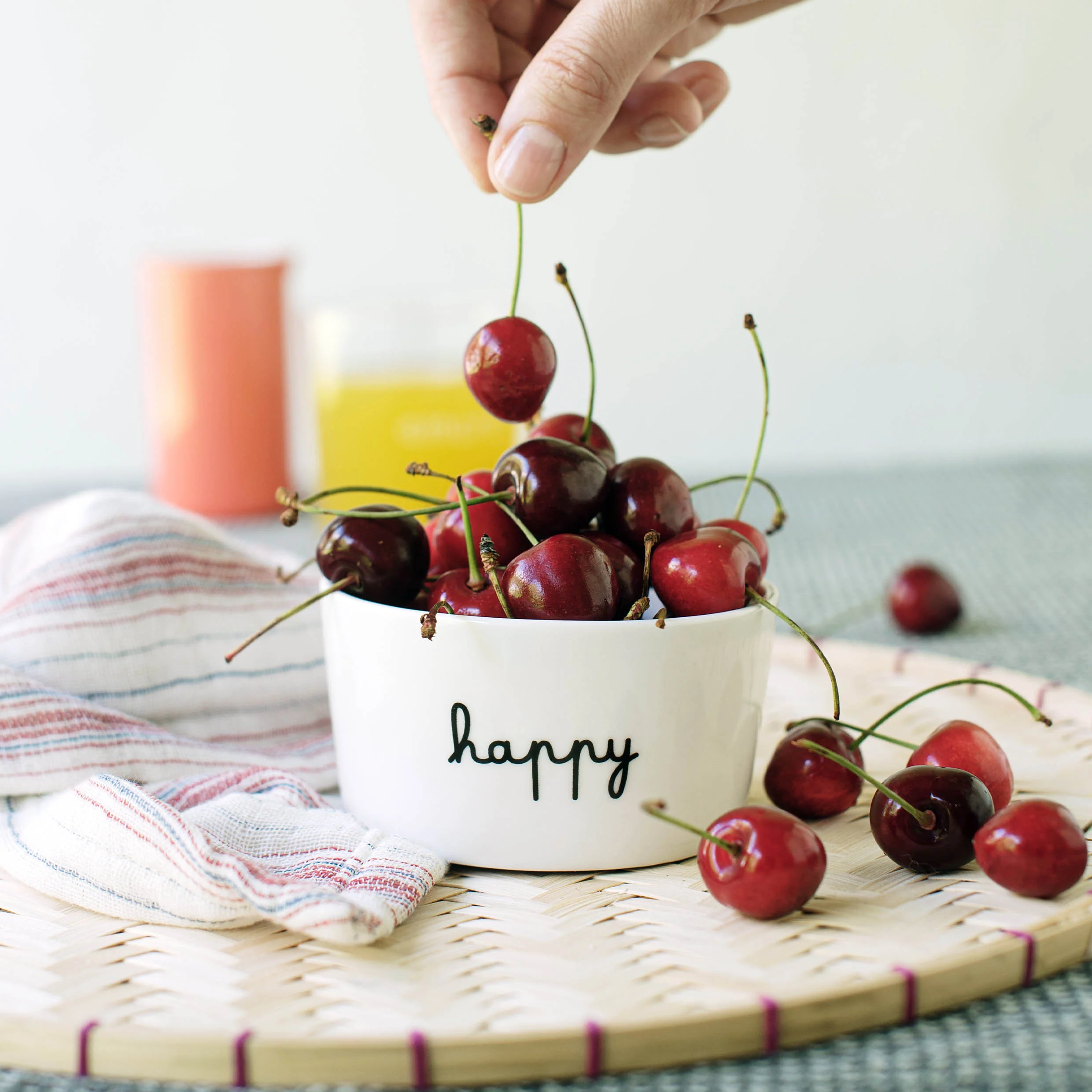 Set 2 coppette ceramica "Happy"