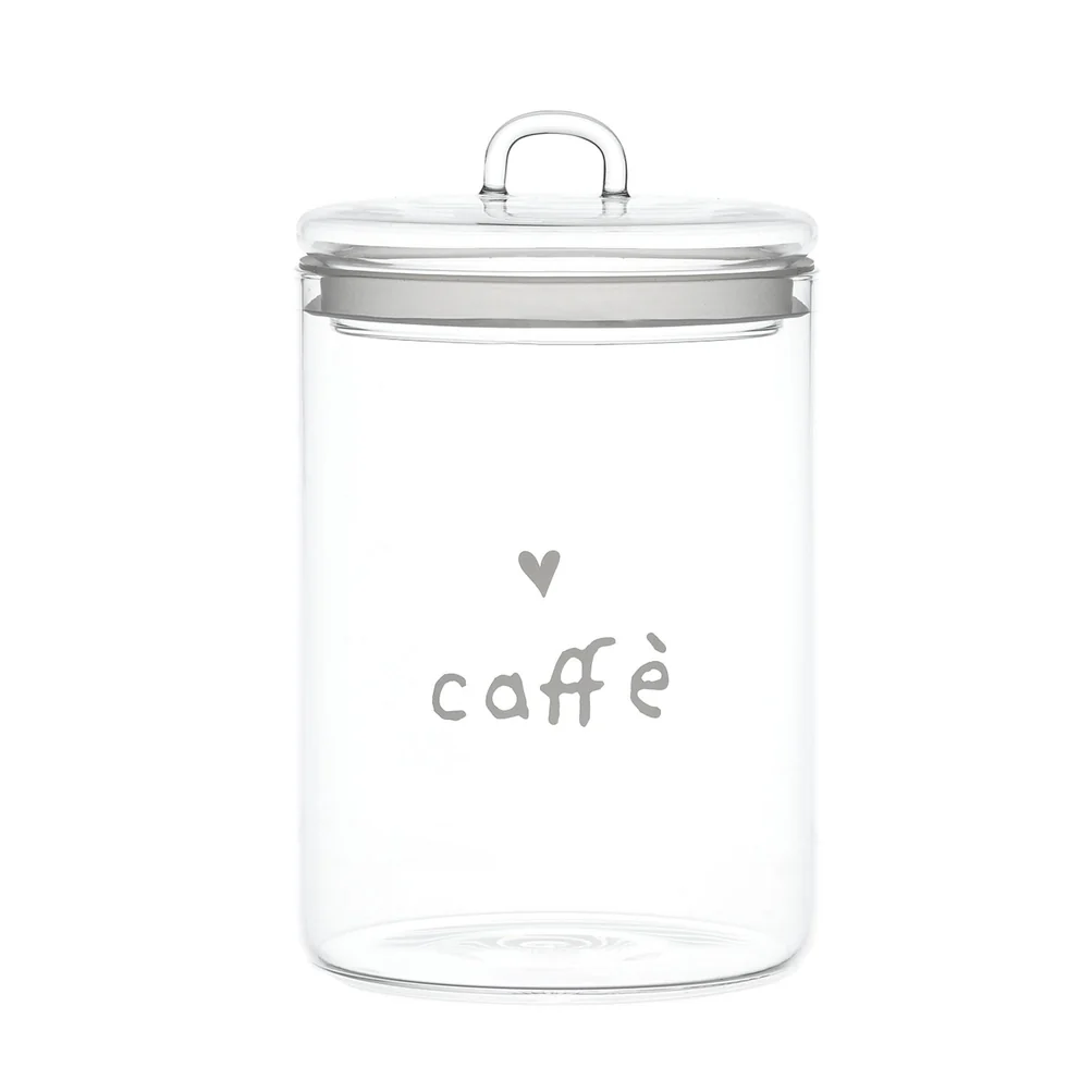 Barattolo vetro "Caffè con cuore" 