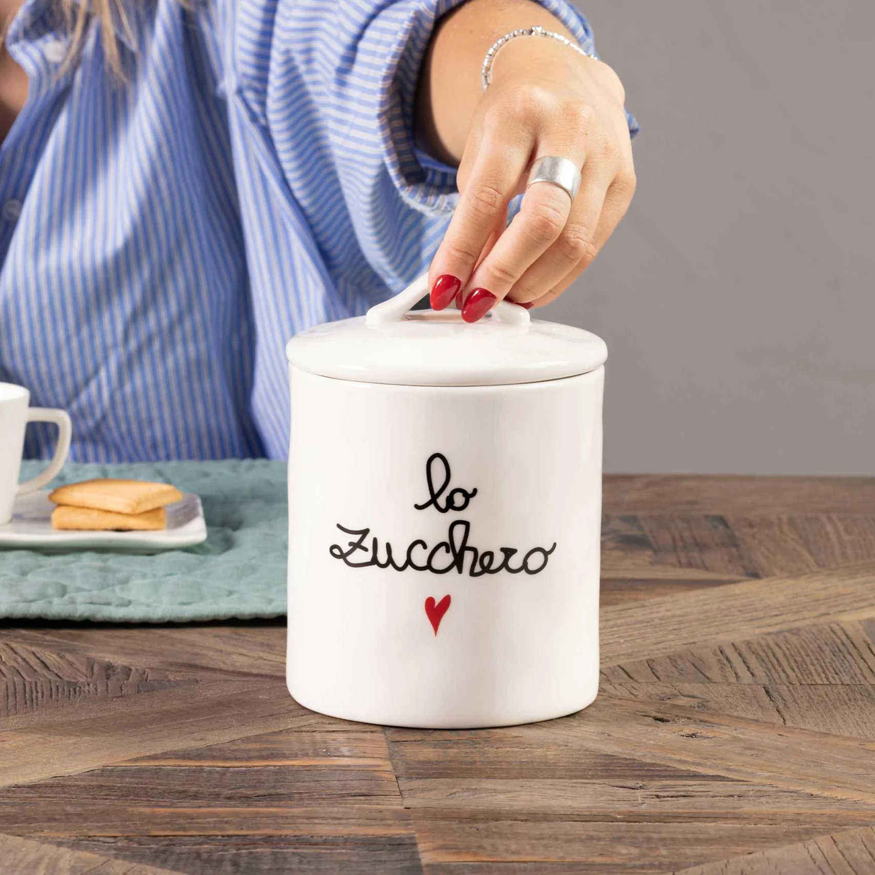 Barattolo ceramica "Lo zucchero"