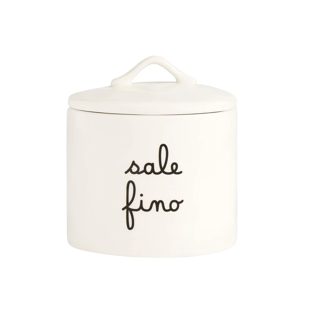 Barattolo in ceramica "Sale fino" 