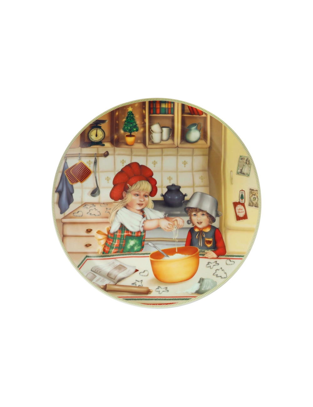 Piatto Cuccioli (bimbi pasticcieri) in ceramica 